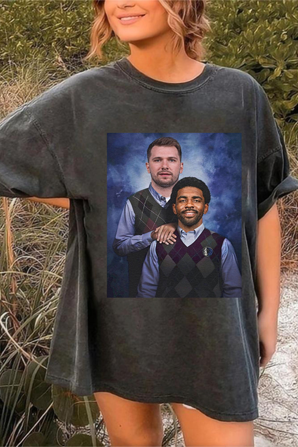 New Luka Doncic Kyrie Irvin Dallas Mavericks Tee For Women