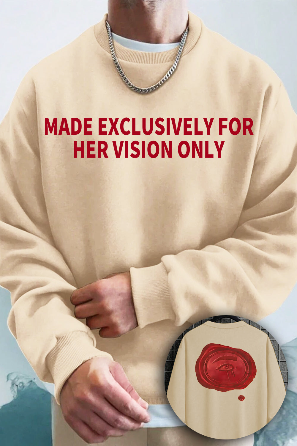 New LETTER TO YOUR HEART Sweatshirt For Men