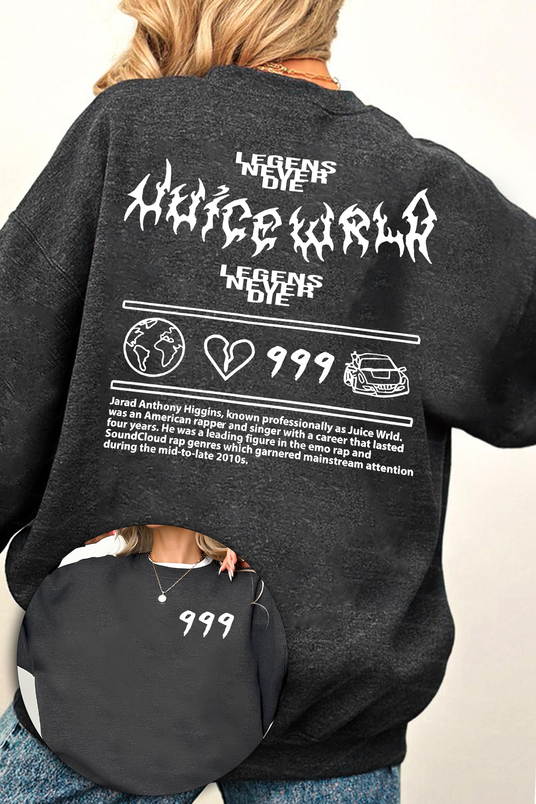 New Legends Never Die 999 Juice Fleece Sweatshirt For Women