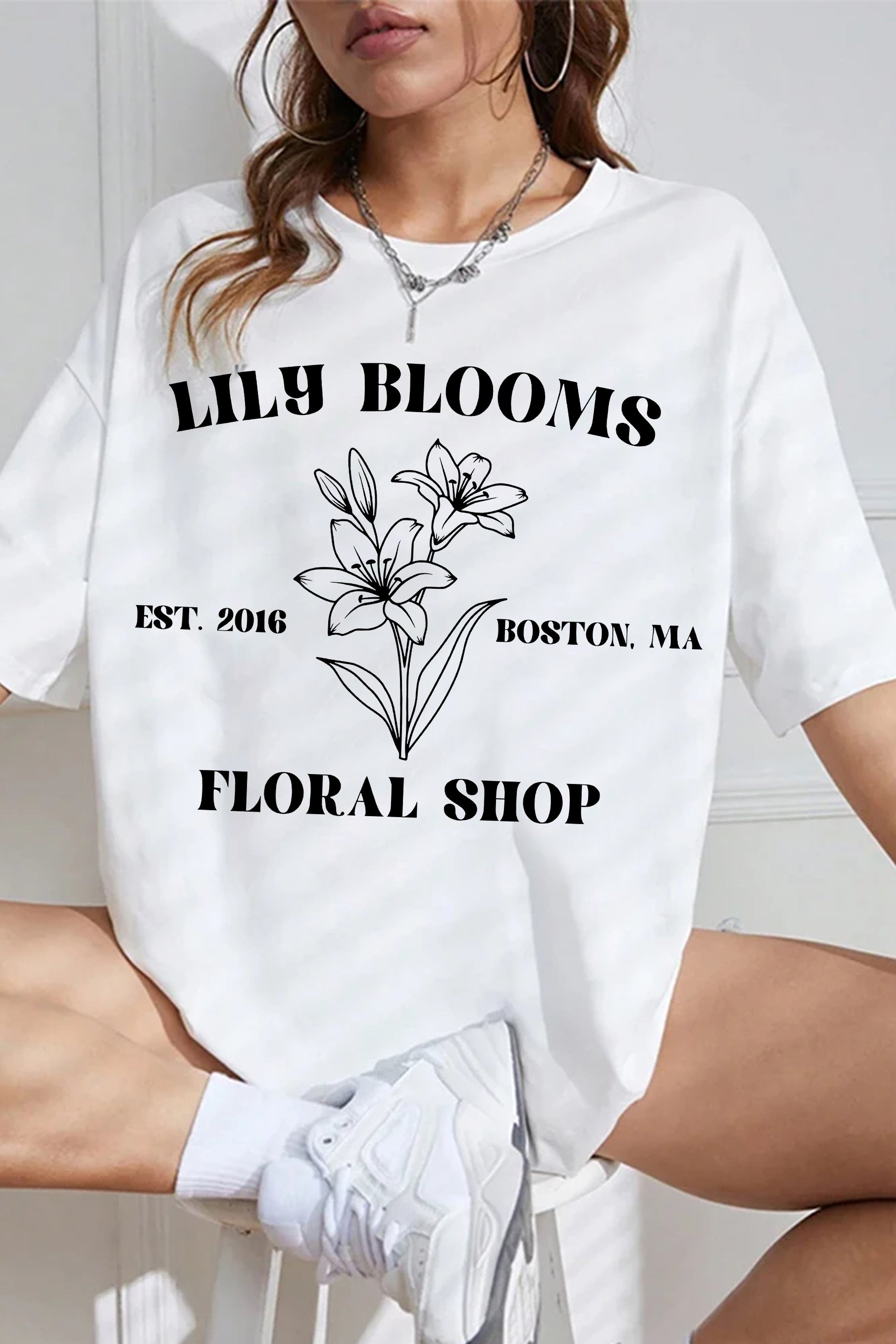Lily bloom's floral Tee For Women