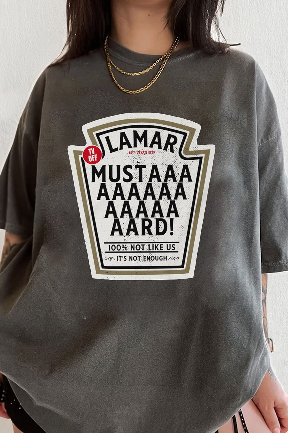 New Kendrick Lamar Mustard TV Off Lyrics Tee For Women