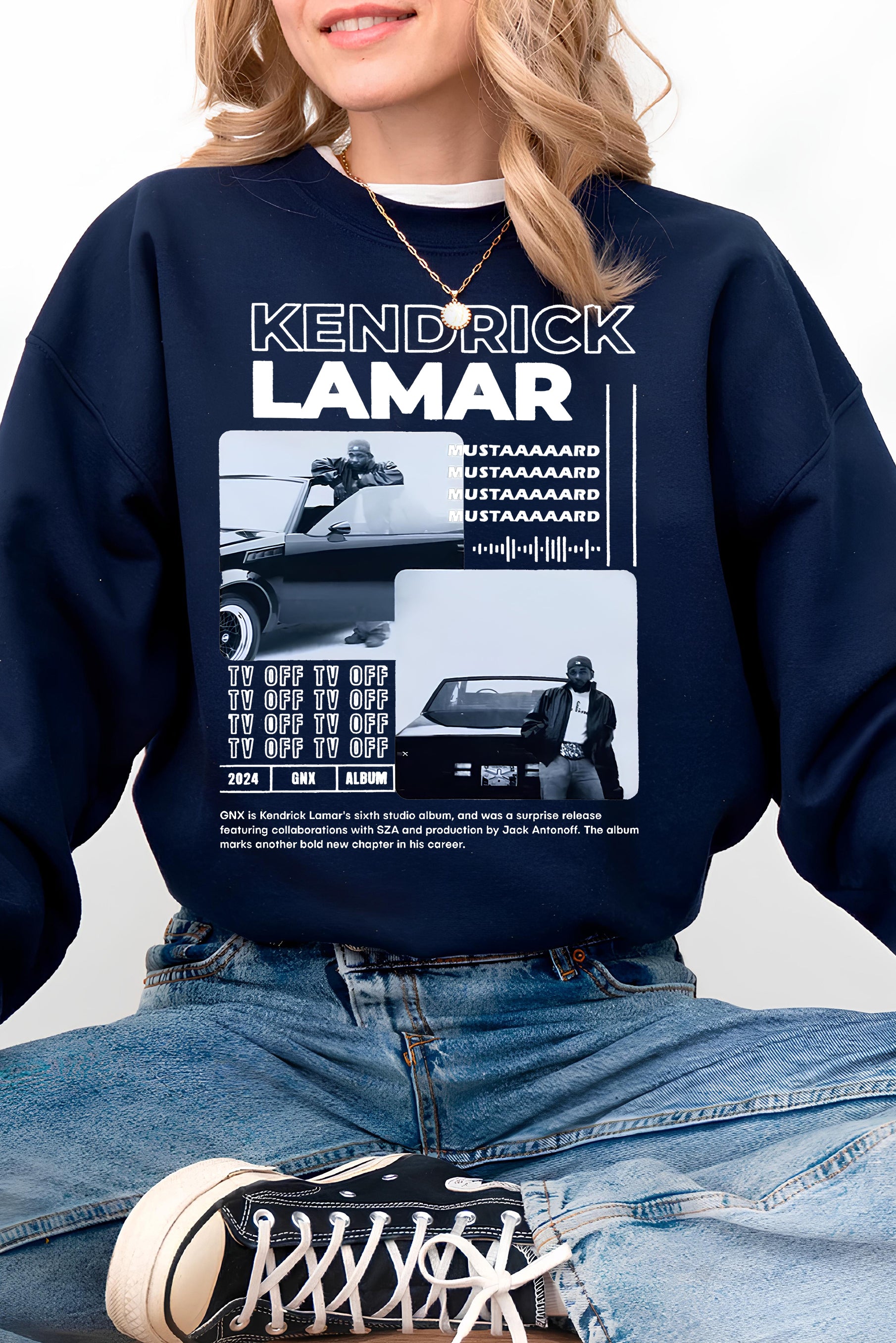 New Kendrick TV OFF Fleece Sweatshirt For Women
