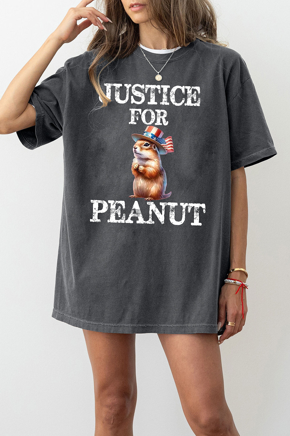 New Justice For Peanut Squirrel Lover Tee For Women