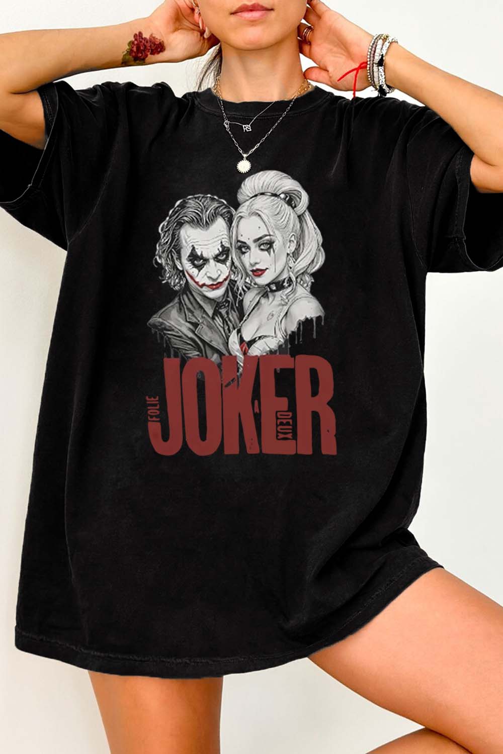 New Joker Folie A Deux The World Is A Stage Tee For Women