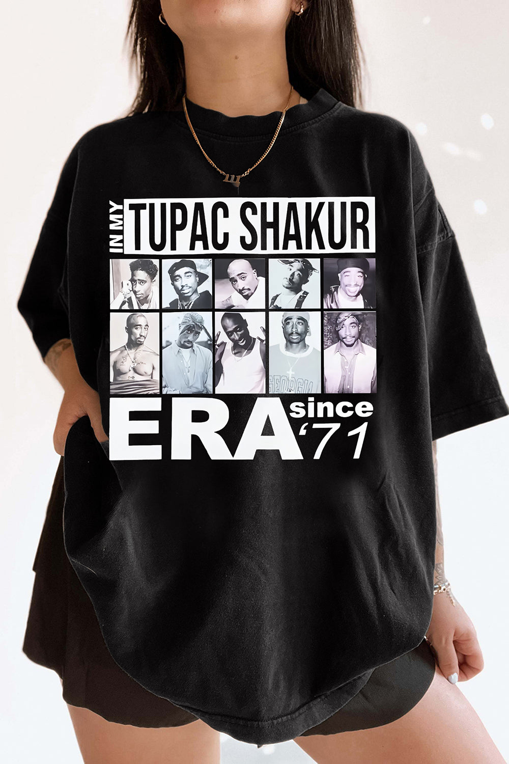 New In My 2Pac Era Graphic Tee For Women