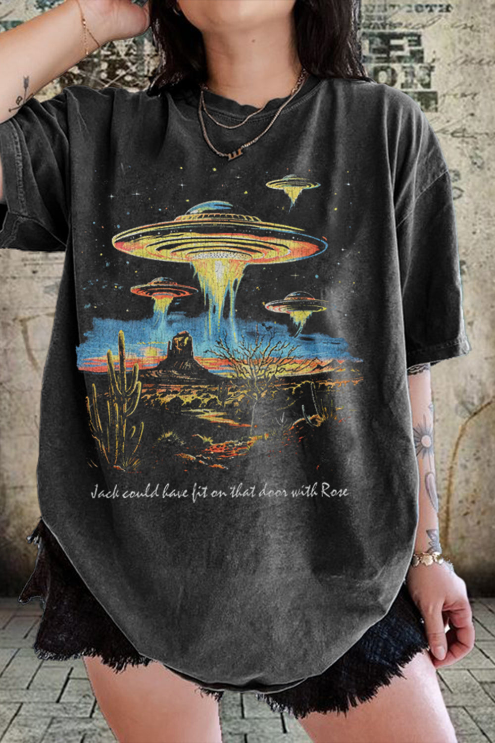 Jack Could Have Fit On That Door Aliens At Rosewell Tee For Women