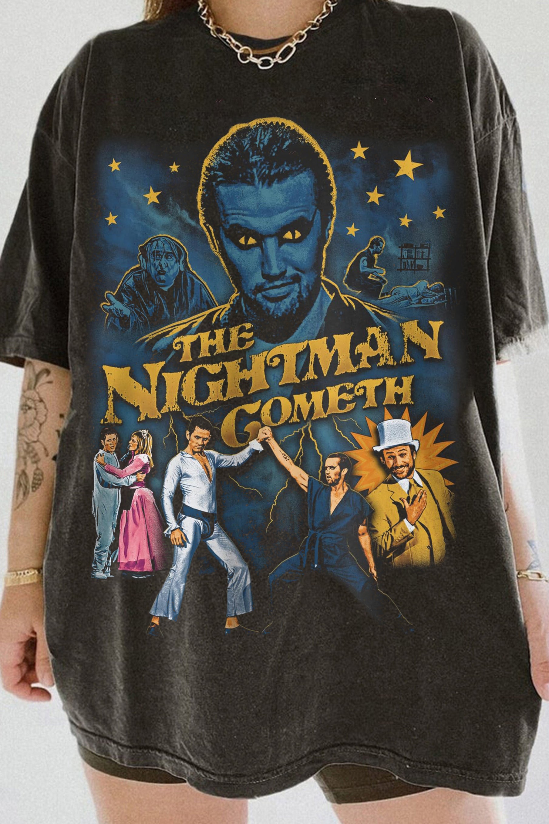 New It’s Always Sunny In Philadelphia The Nightman Cometh Retro Vintage Tee For Women