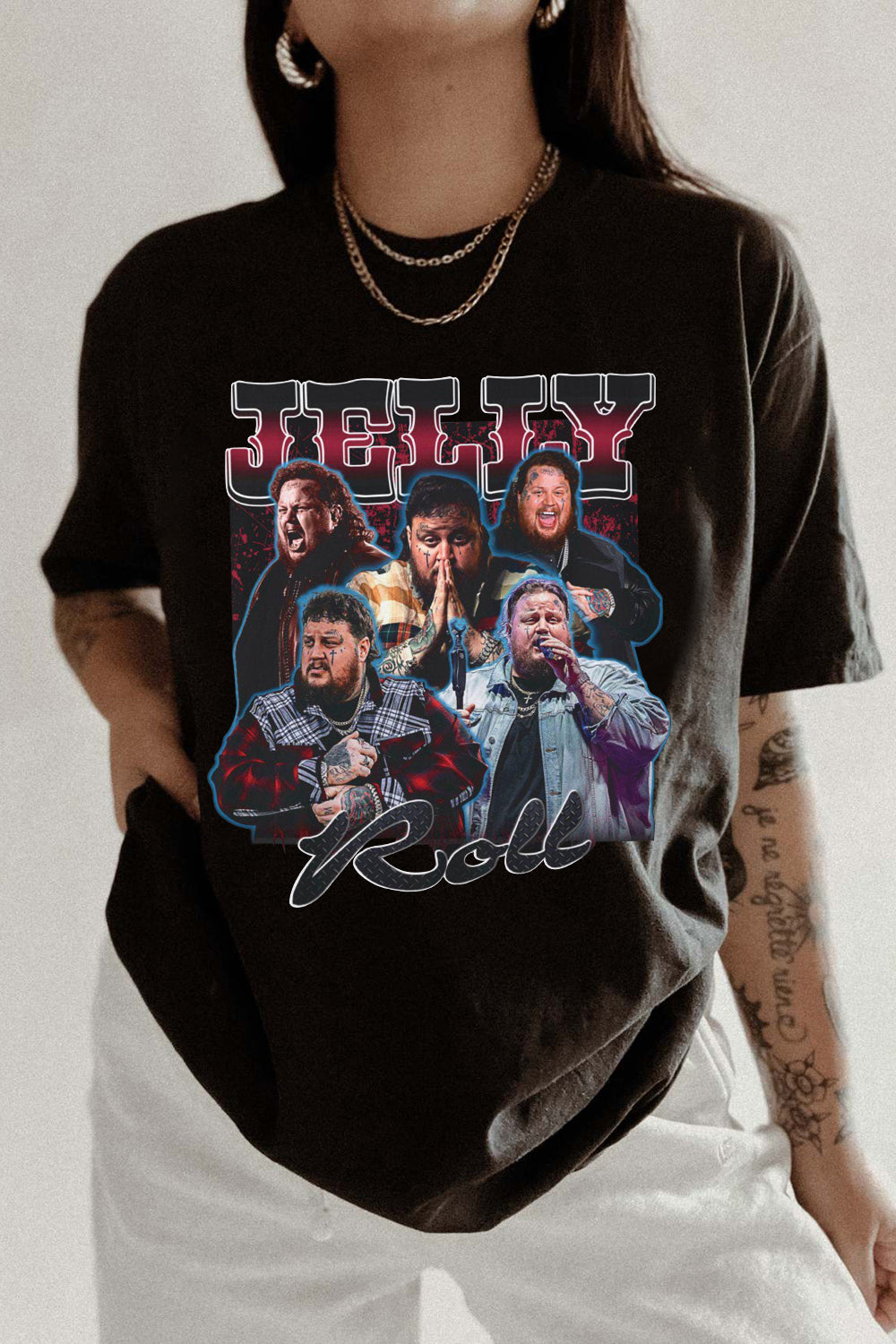 New Jelly Roll 90s Vintage Tee For Women
