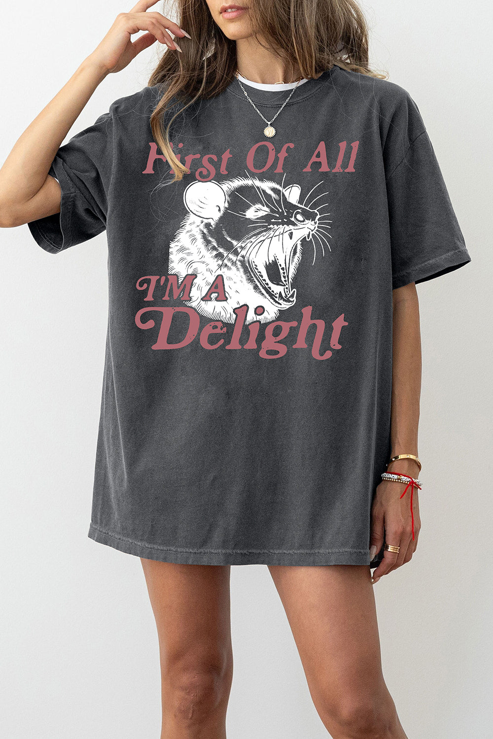 I'm a Delight First of All Possum Tee For Women