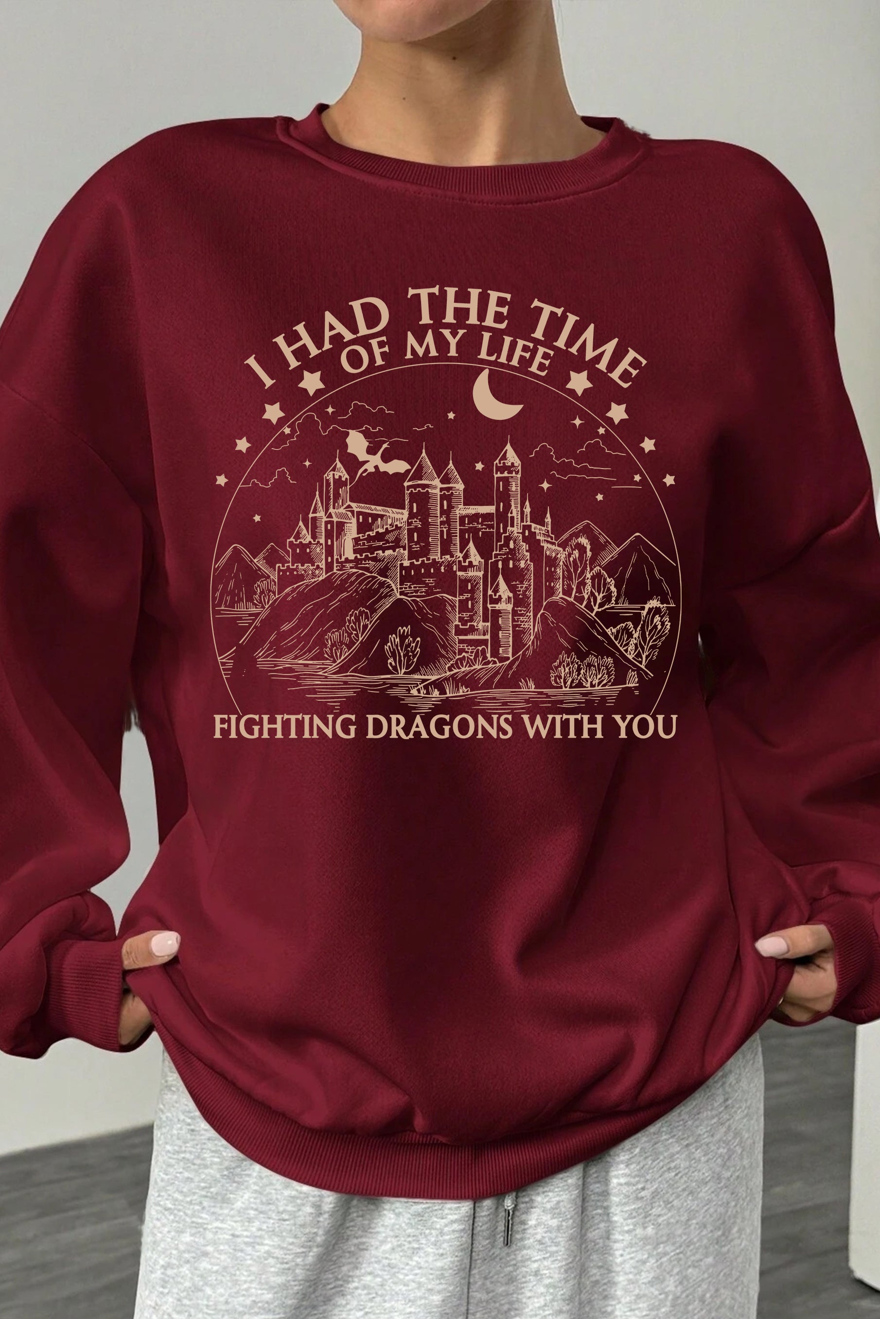 I Had the Time of My Life Fighting Dragons With You Fleece TTPD Sweatshirt For Women