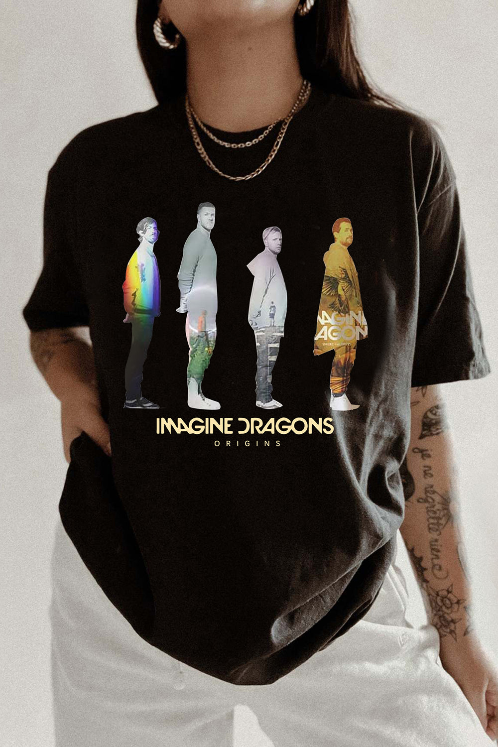 Imagine Dragon Origins Wayne Dan Ben Daniel Tour 2024 Tee For Women
