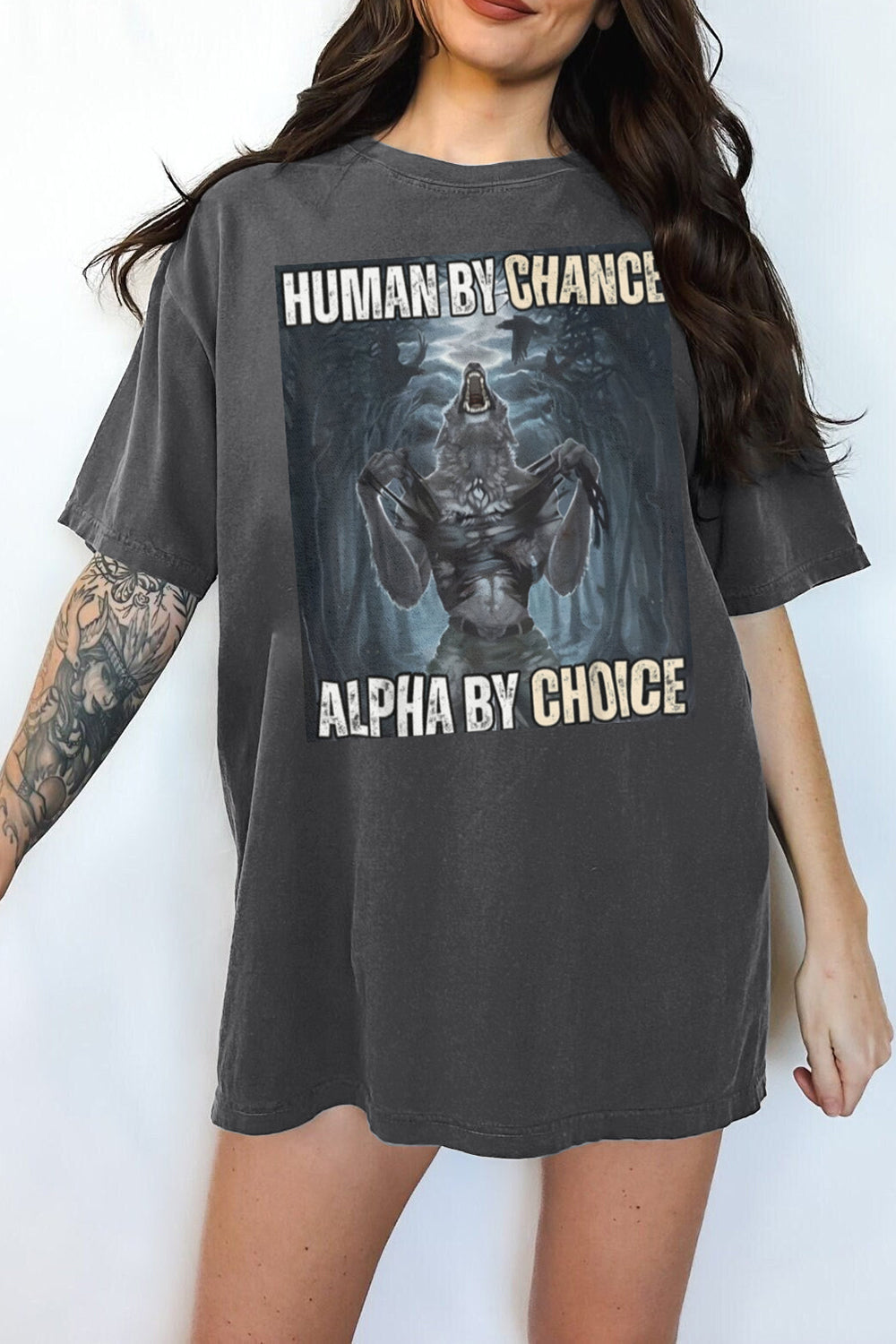 New Human By Chance Alpha By Choice Tee For Women