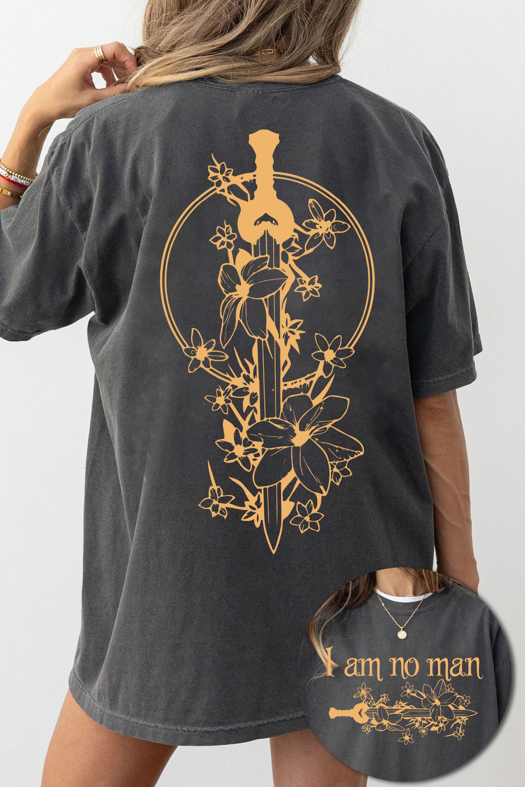 New I Am No Man LOTR Tee For Women