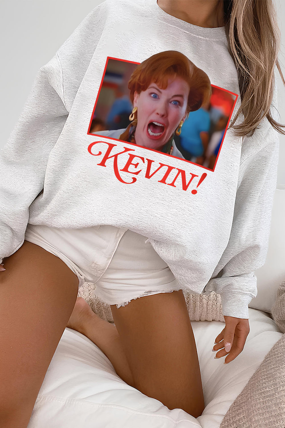 New Home Alone Kevin Fleece Sweatshirt For Women