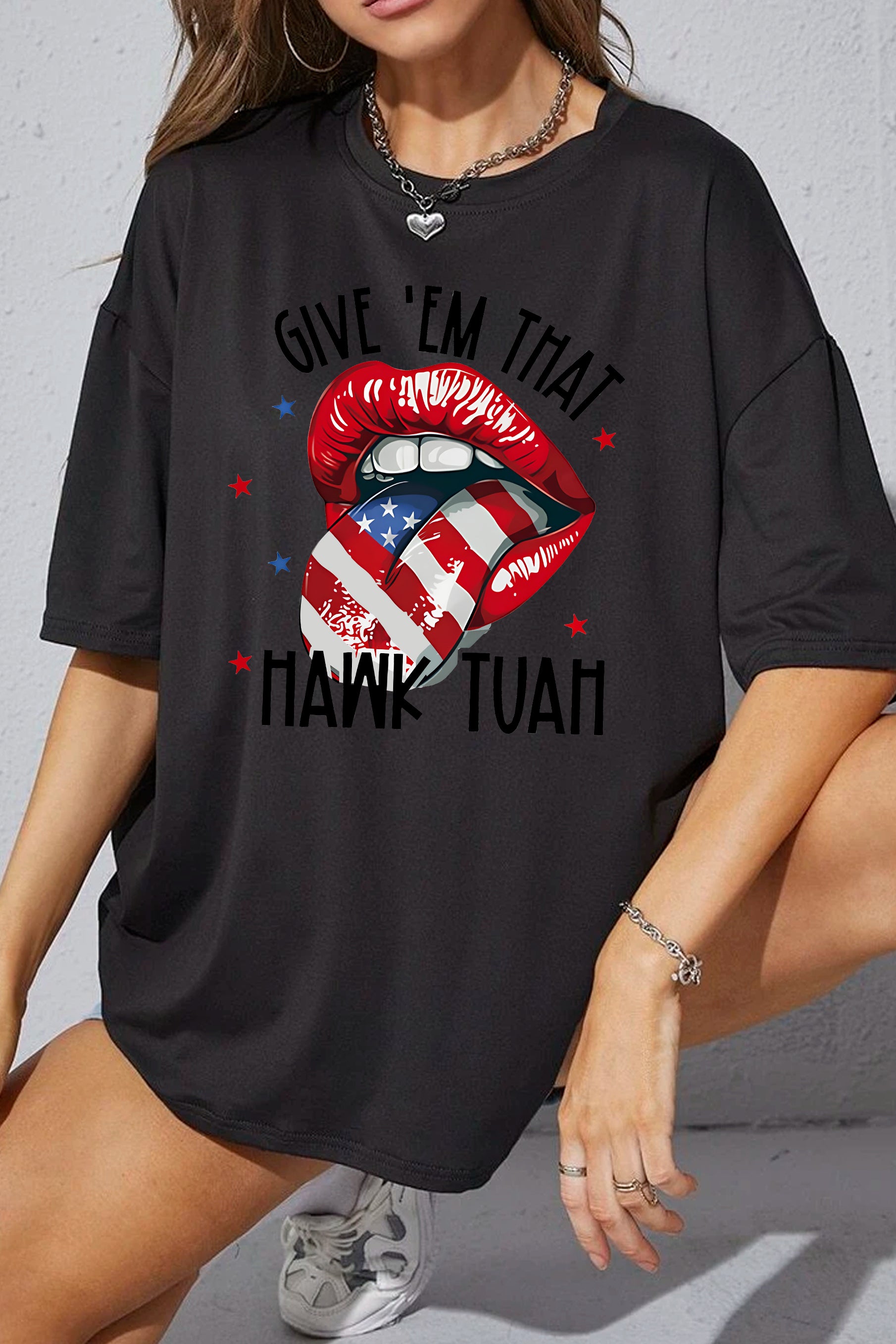 New Hawk Tuah Spit On That Thing Tee For Women