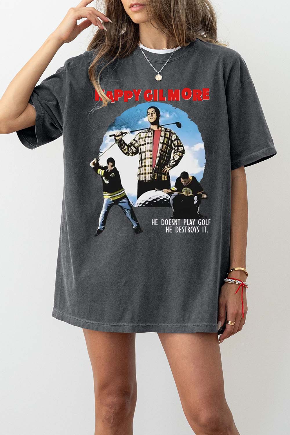 New Graphic Happy Gilmore Tee For Women