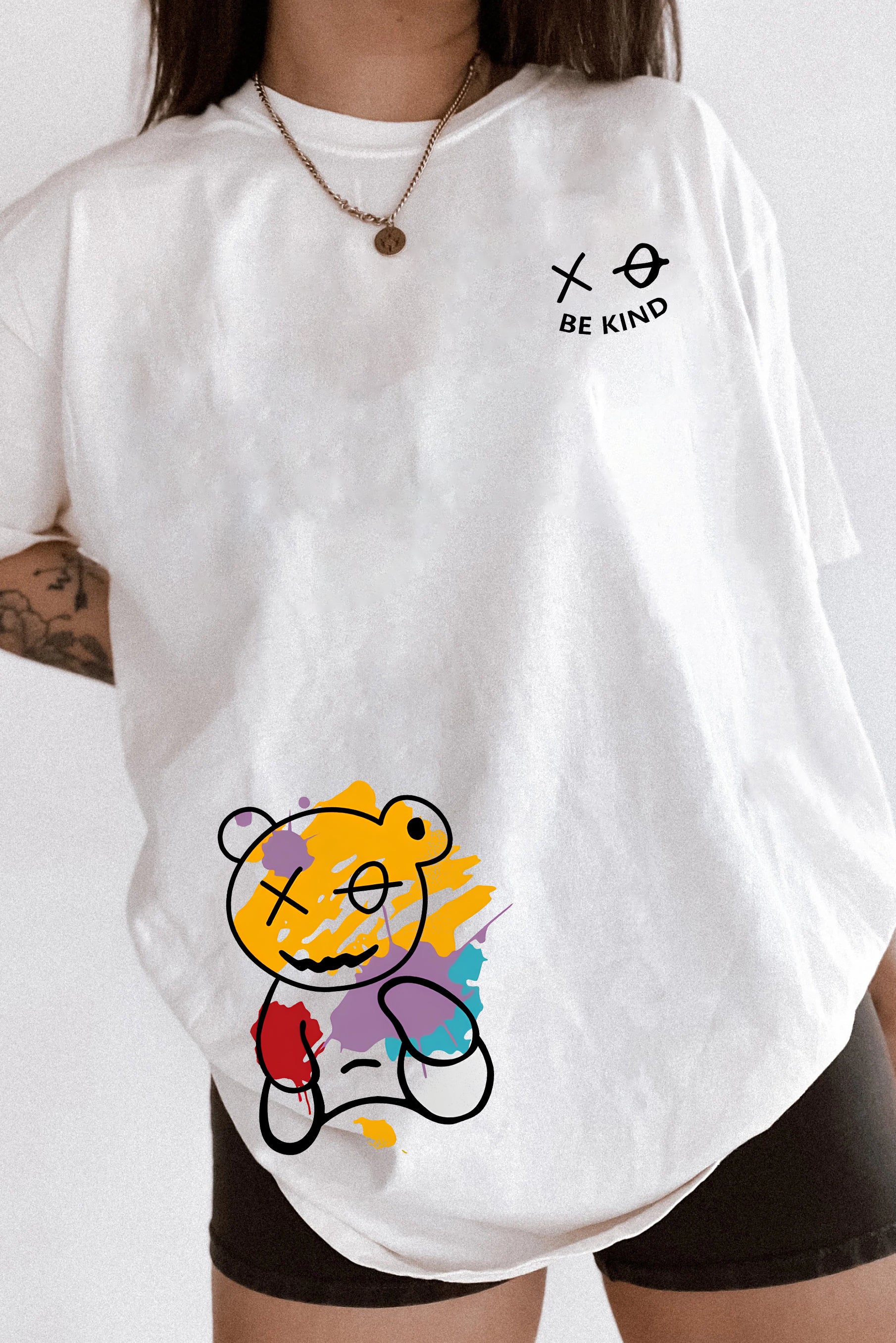 Graffiti Bear Tee For Women