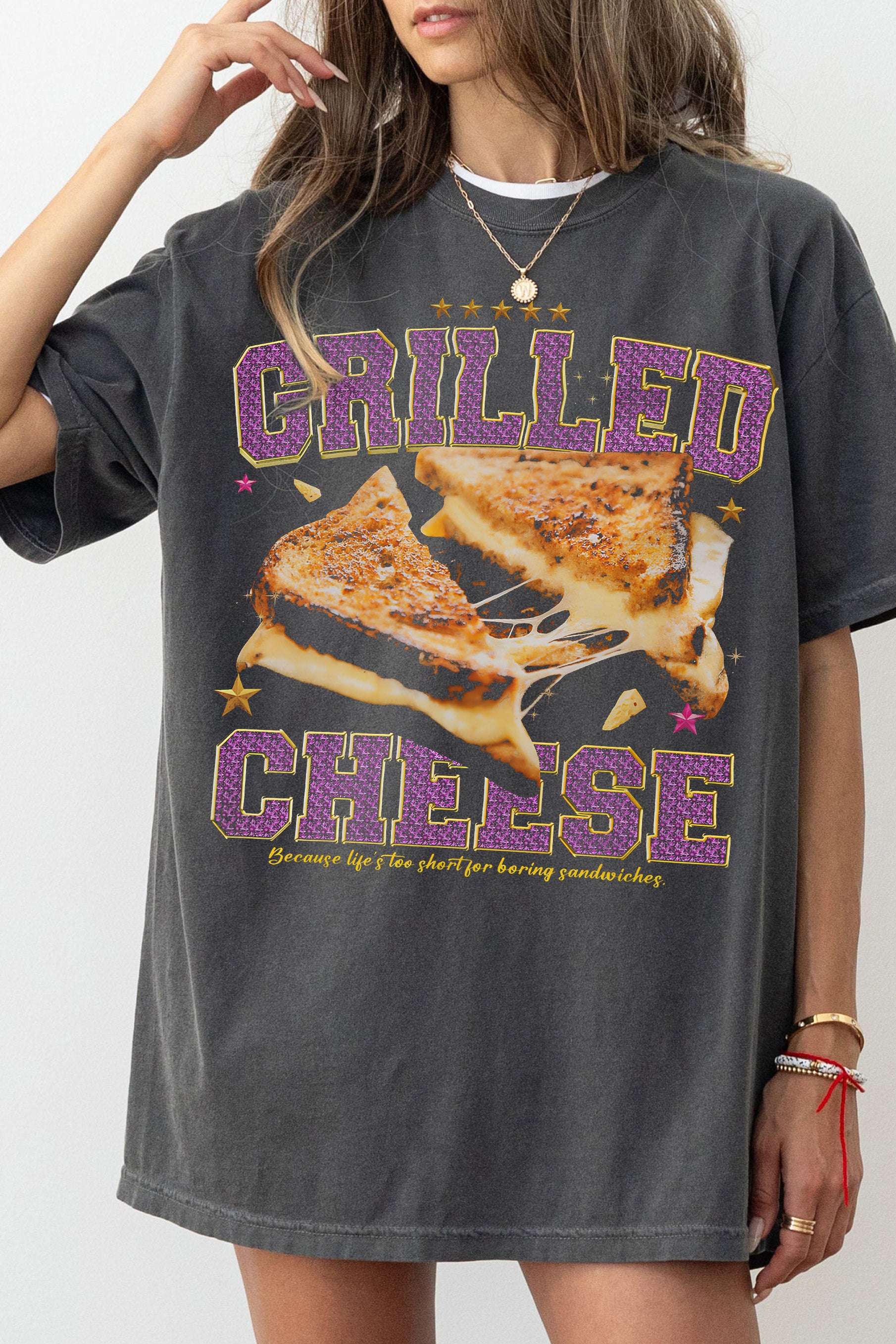 Grilled Cheese Funny Tee For Women