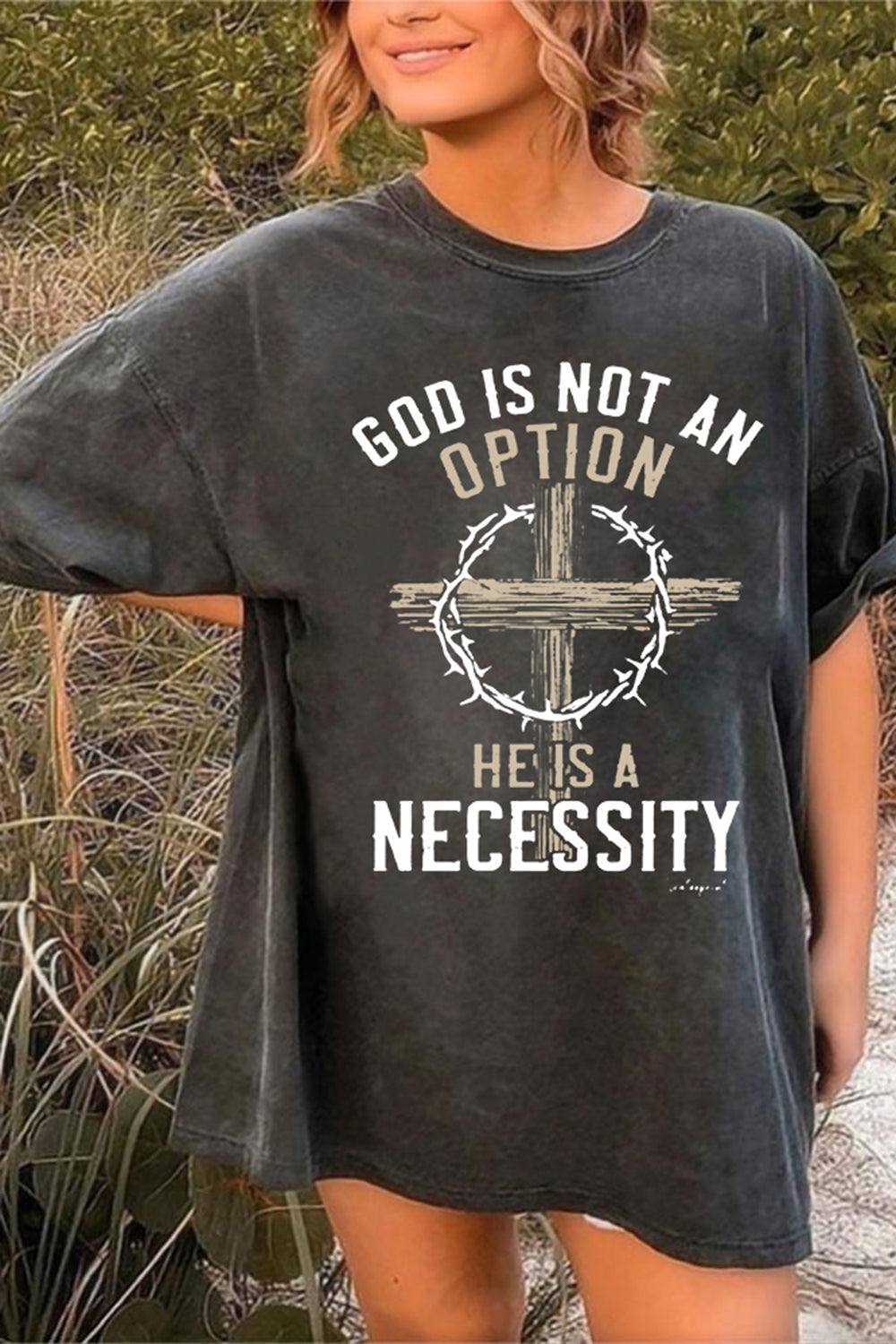 New God Is Not An Option He Is A Necessity Classic Tee For Women
