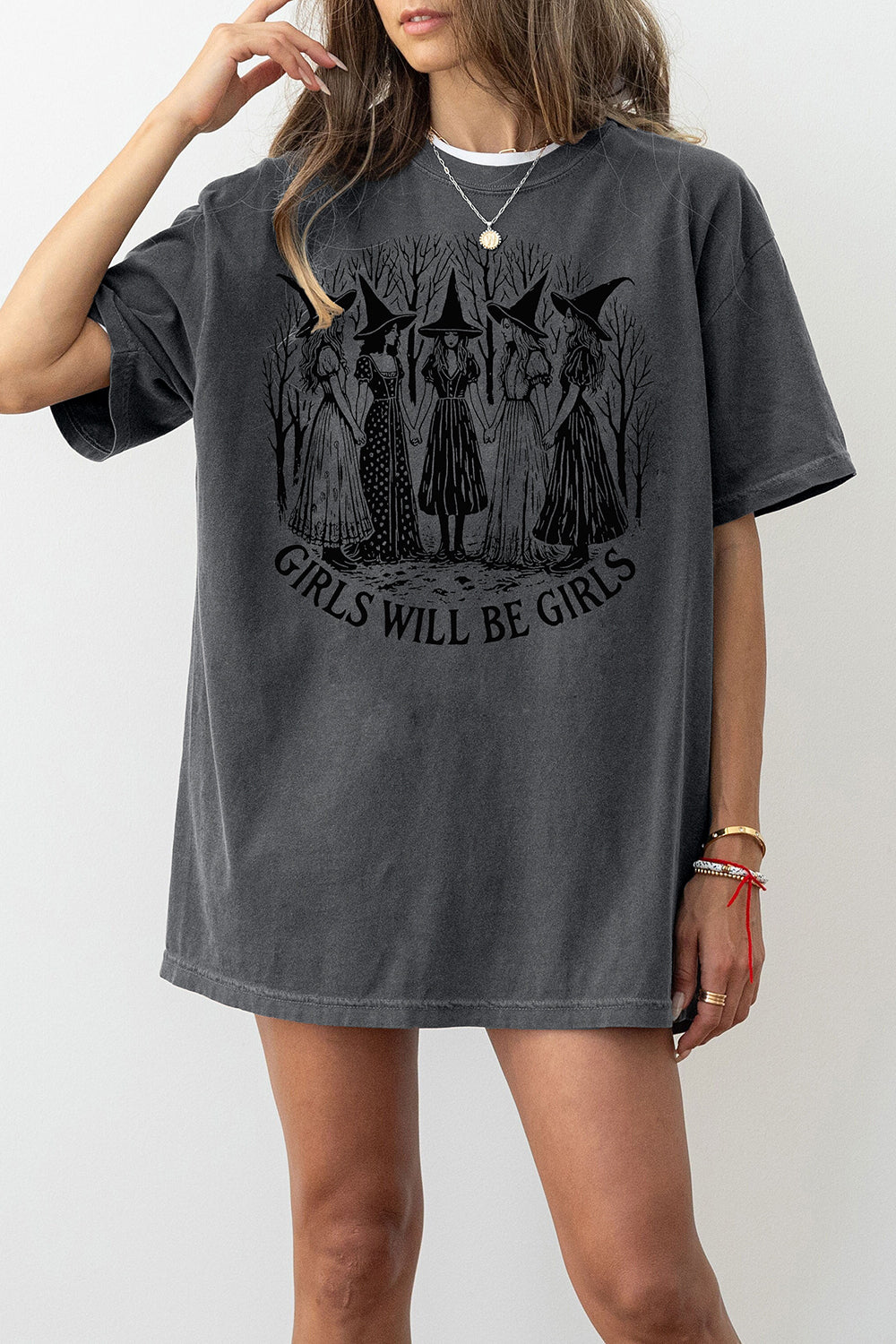 Girls Will Be Girls Witchy Feminist Tee For Women
