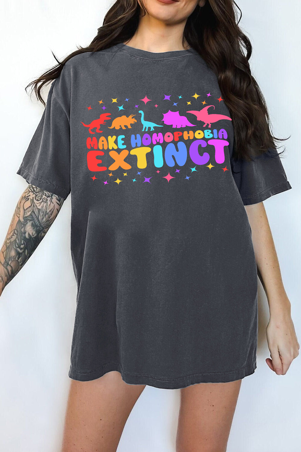 Gay Pride Make Homophobia Extinct Tee For Women