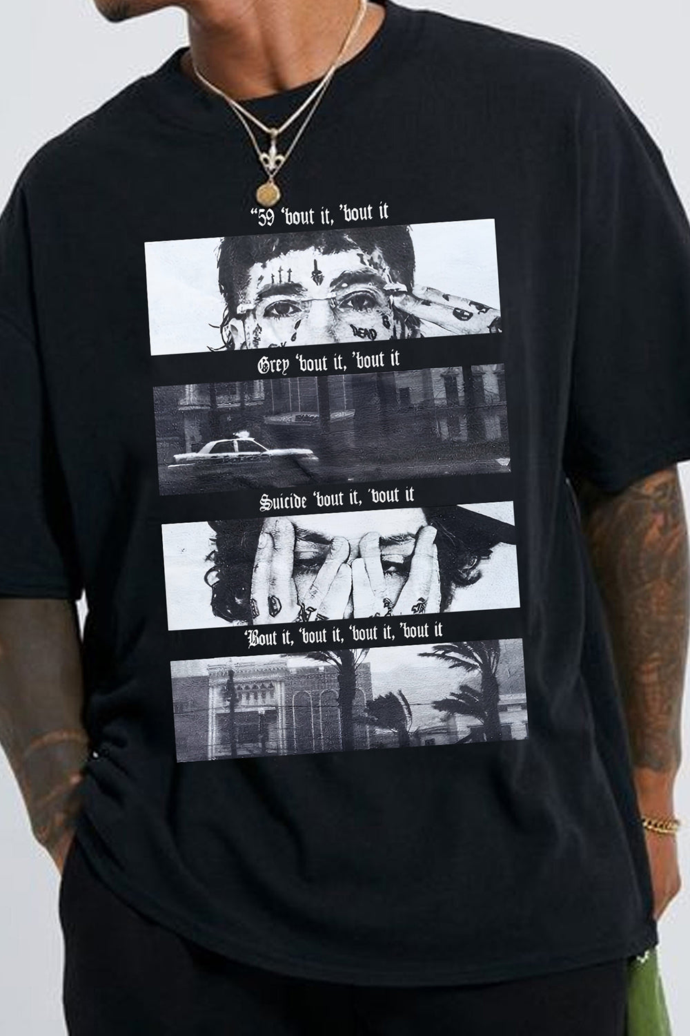 G59 Grey Day Tour Tee For Men