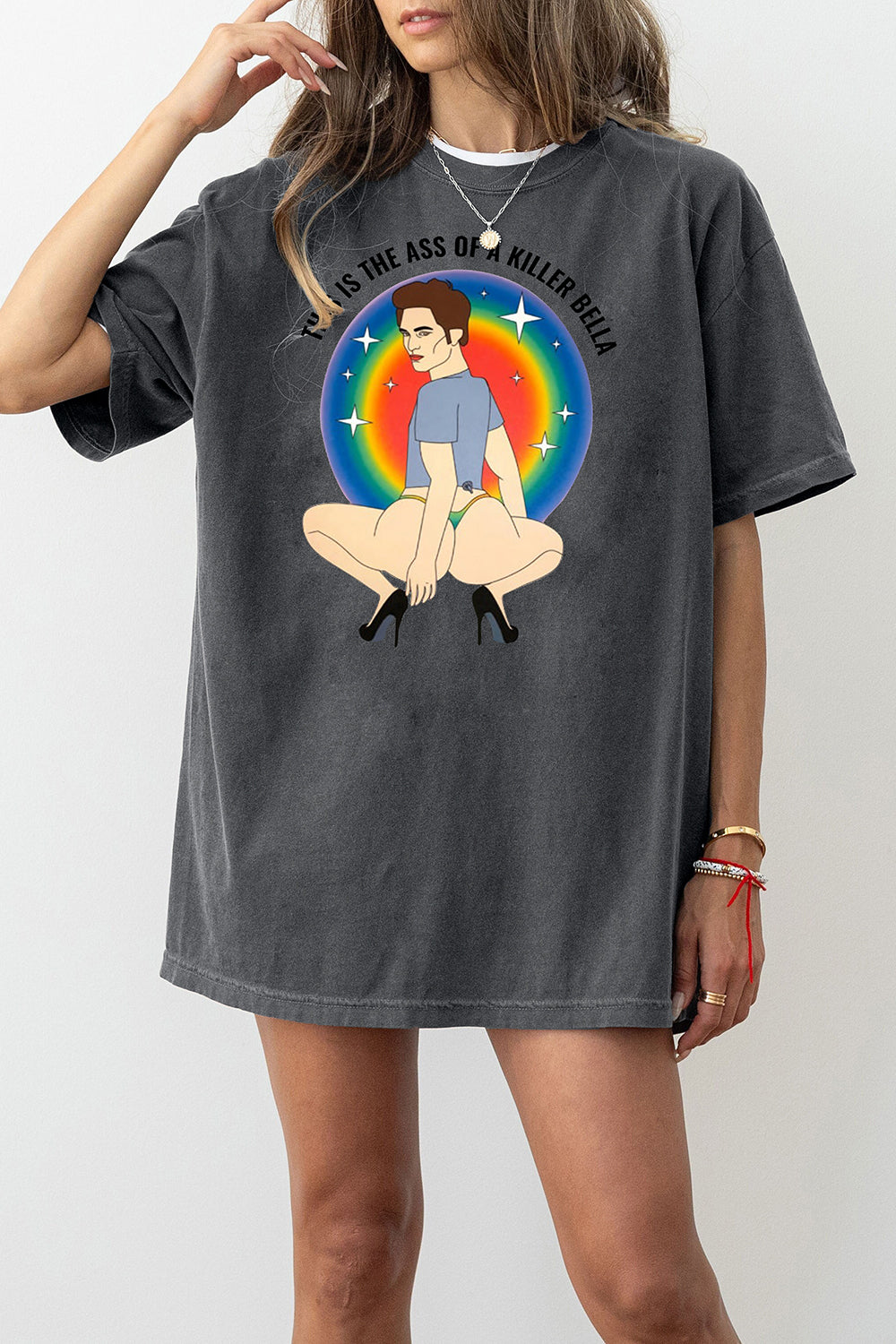 New Funny LGBT This Is The Ass Of A Killer Rainbow Tee For Women