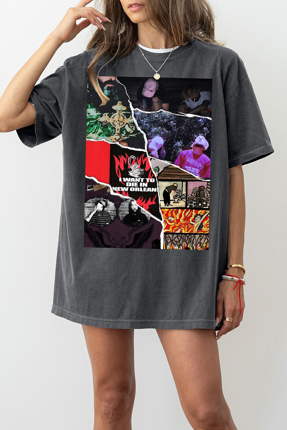 New G59 Grey Day Tour Graphic Tee For Women