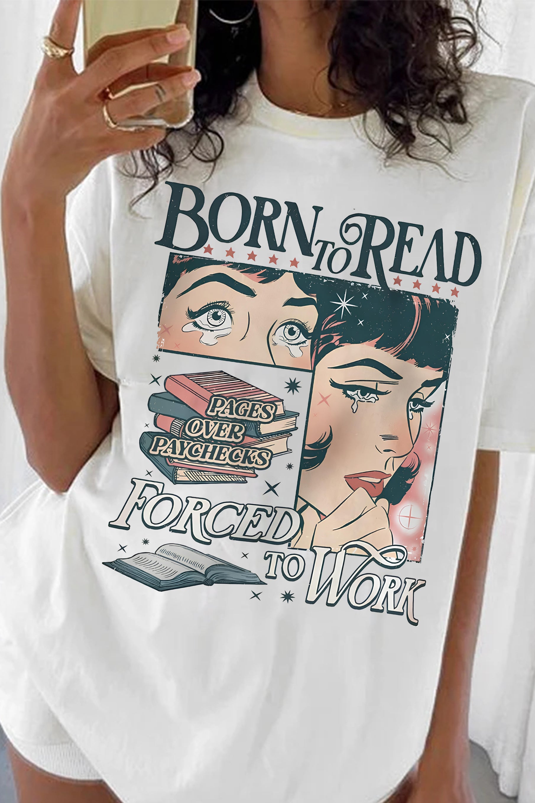 New Funny Reader Book Addict Tee For Women