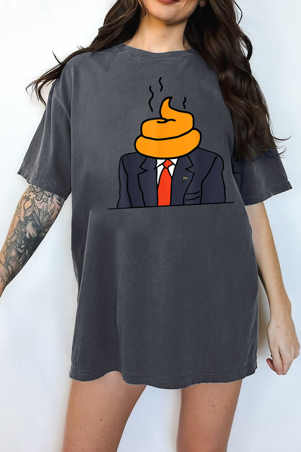 Funny Orange Turd Tee For Women