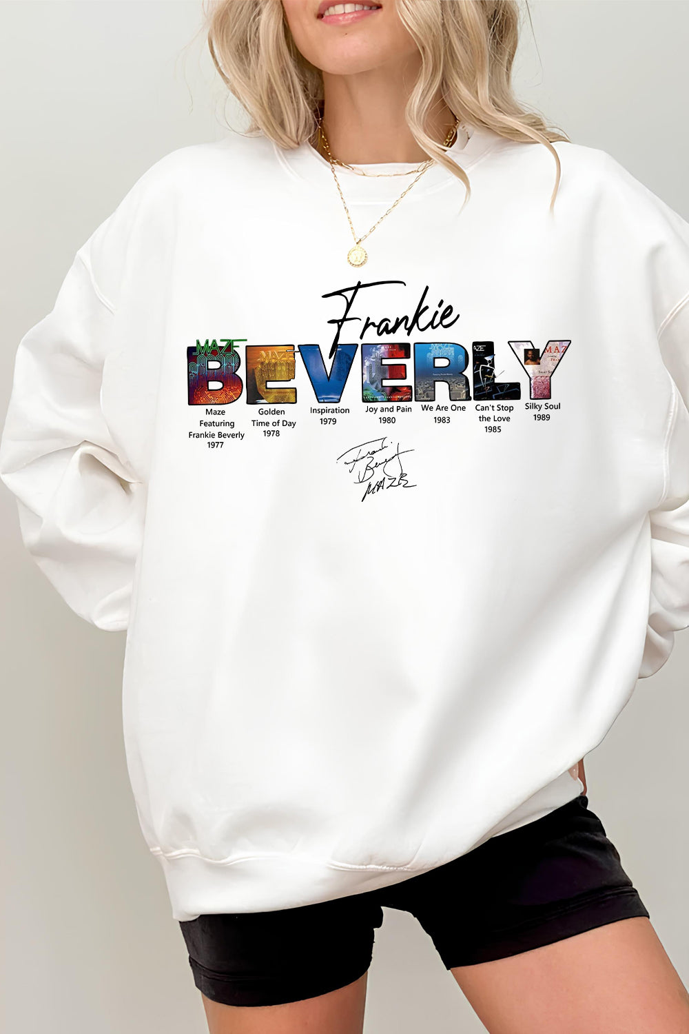 New Frankie Baverley Tribute Fleece Sweatshirt For Women