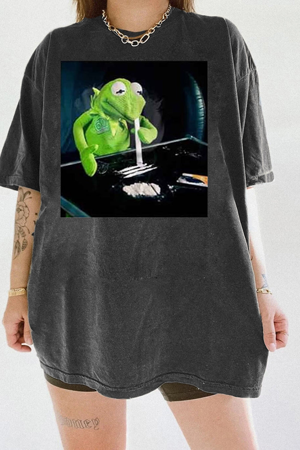 New Frog Cocaine Drug Hipster Funny Narcos Tee For Women