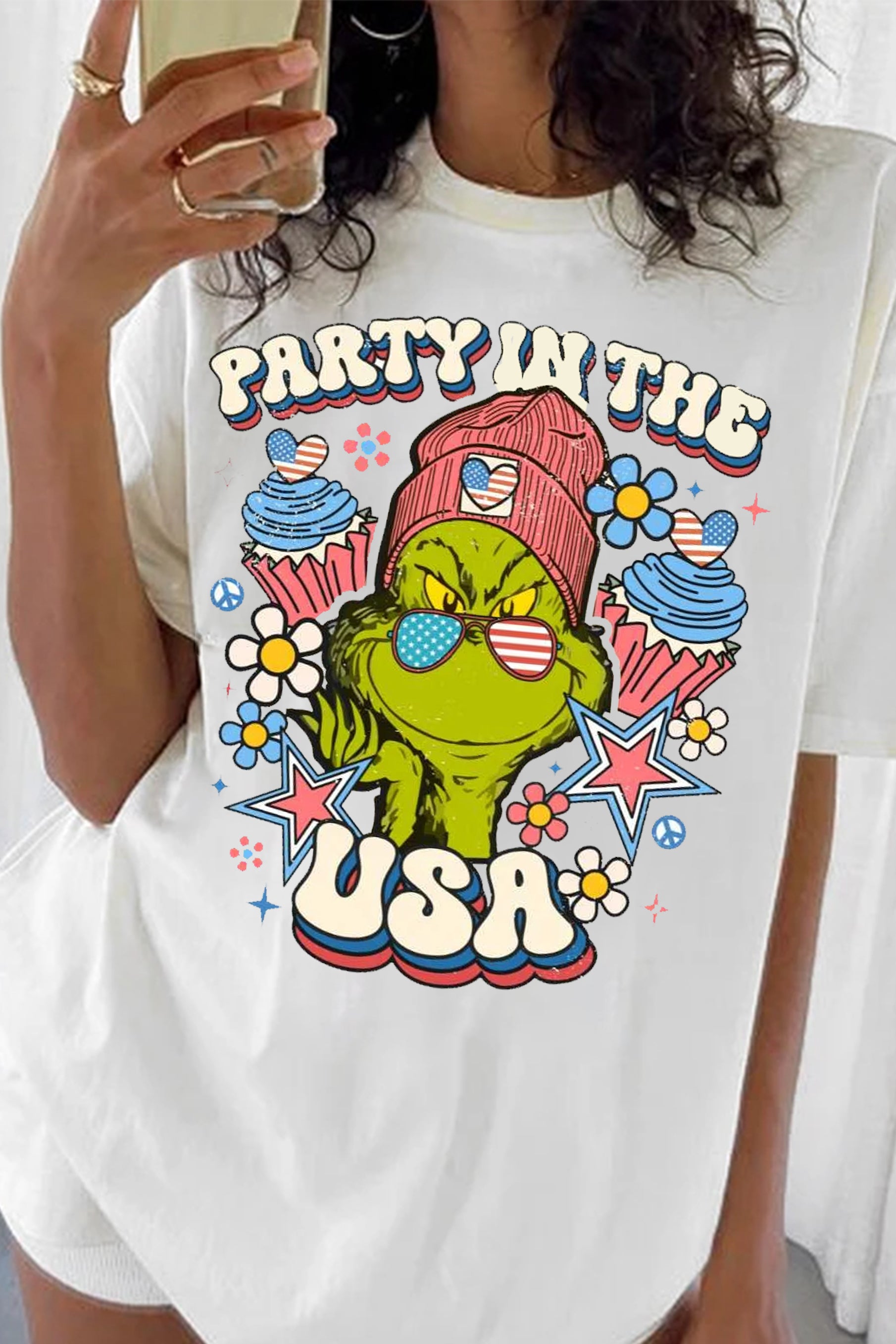 New Funny 4th Of July Party in the USA Tee For Women