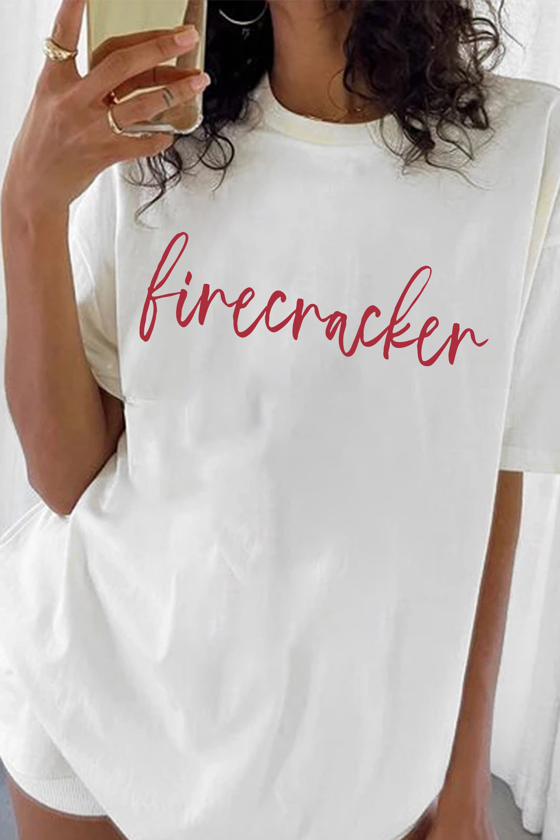 New Firecracker 4th of July Tee For Women