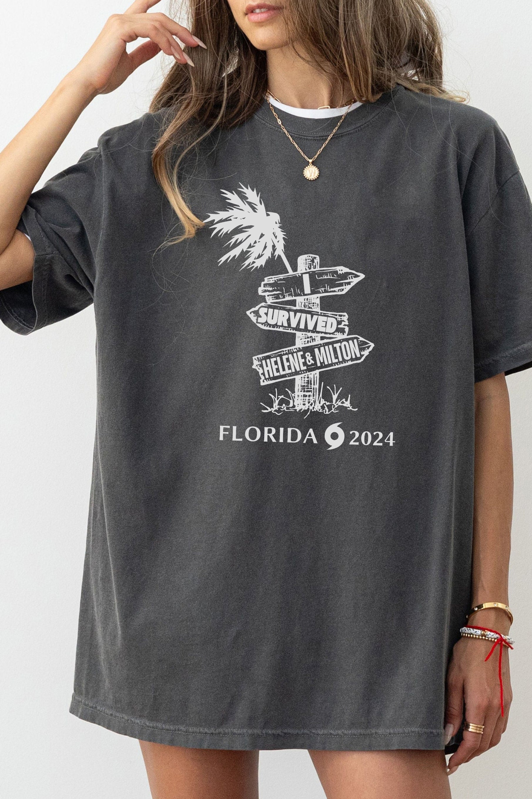 New Florida Hurricane Helene and Milton Tee For Women