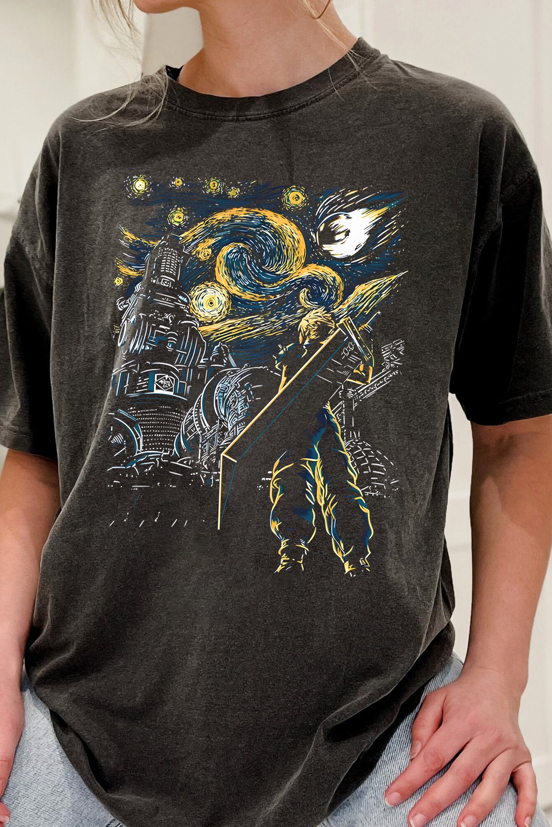 New Final Fantasy Starry Mako Reactor Tee For Women