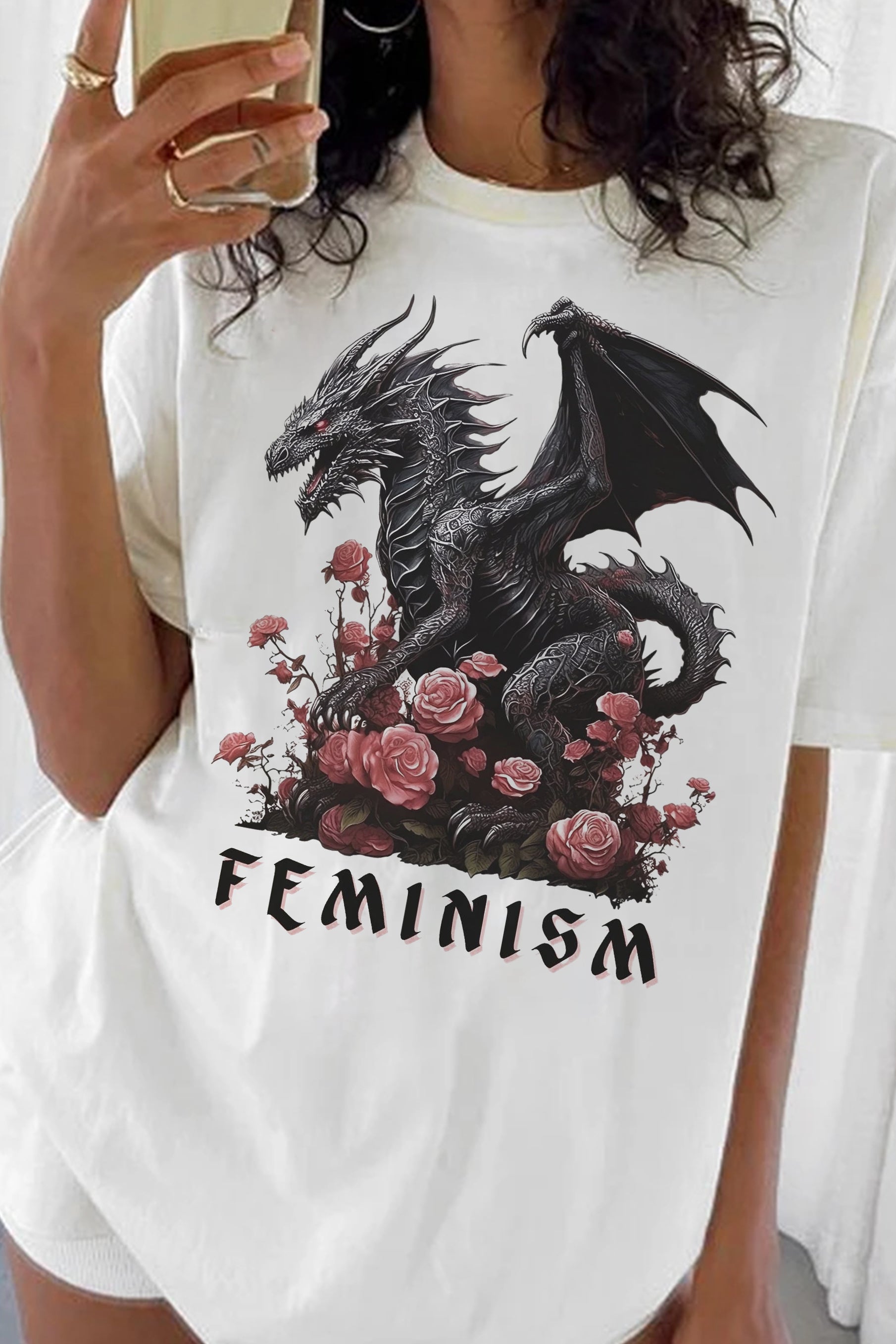 New feminism dragon fantasy Tee For Women
