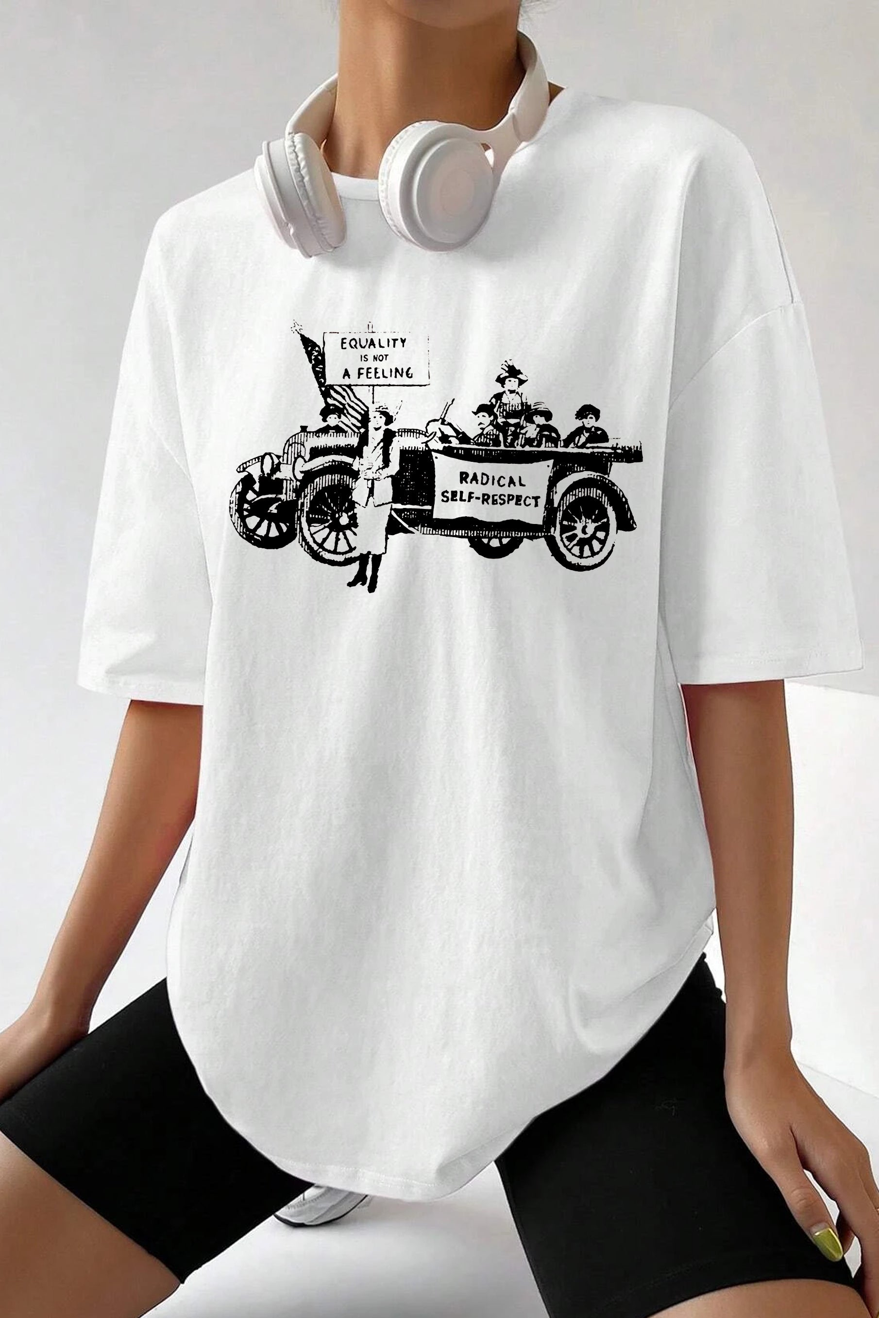 Feminist Equality Slogan Tee For Women