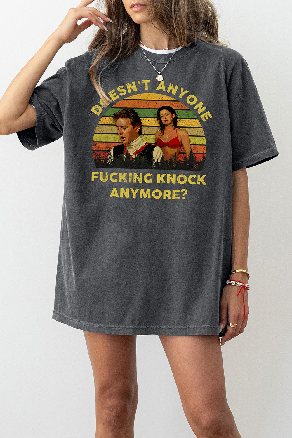 Fast Times at Ridgemont High Brad Hamilton Doesn't Anyone Knock Anymore Tee For Women