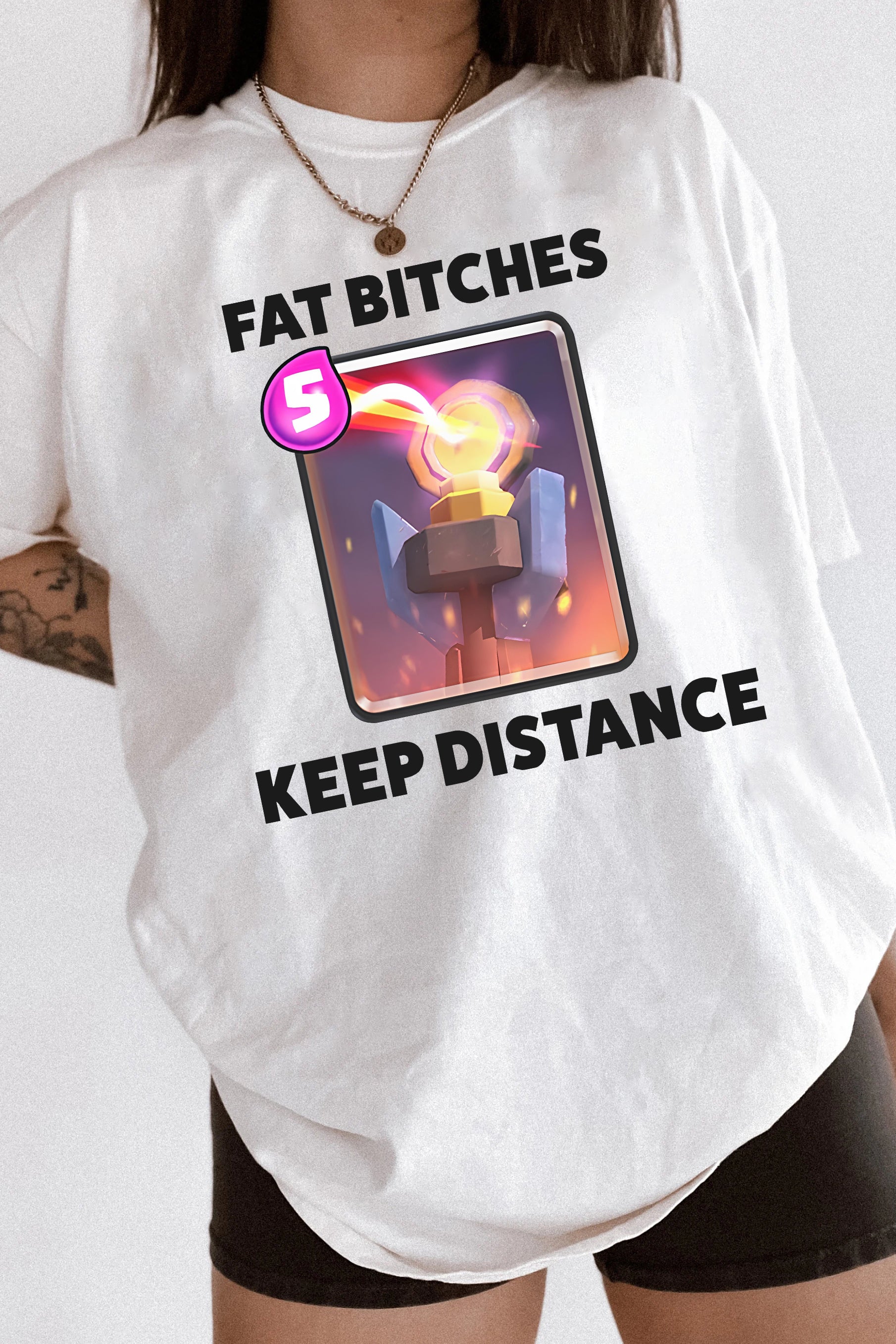 New Fat Bitches Keep Distance Tee For Women
