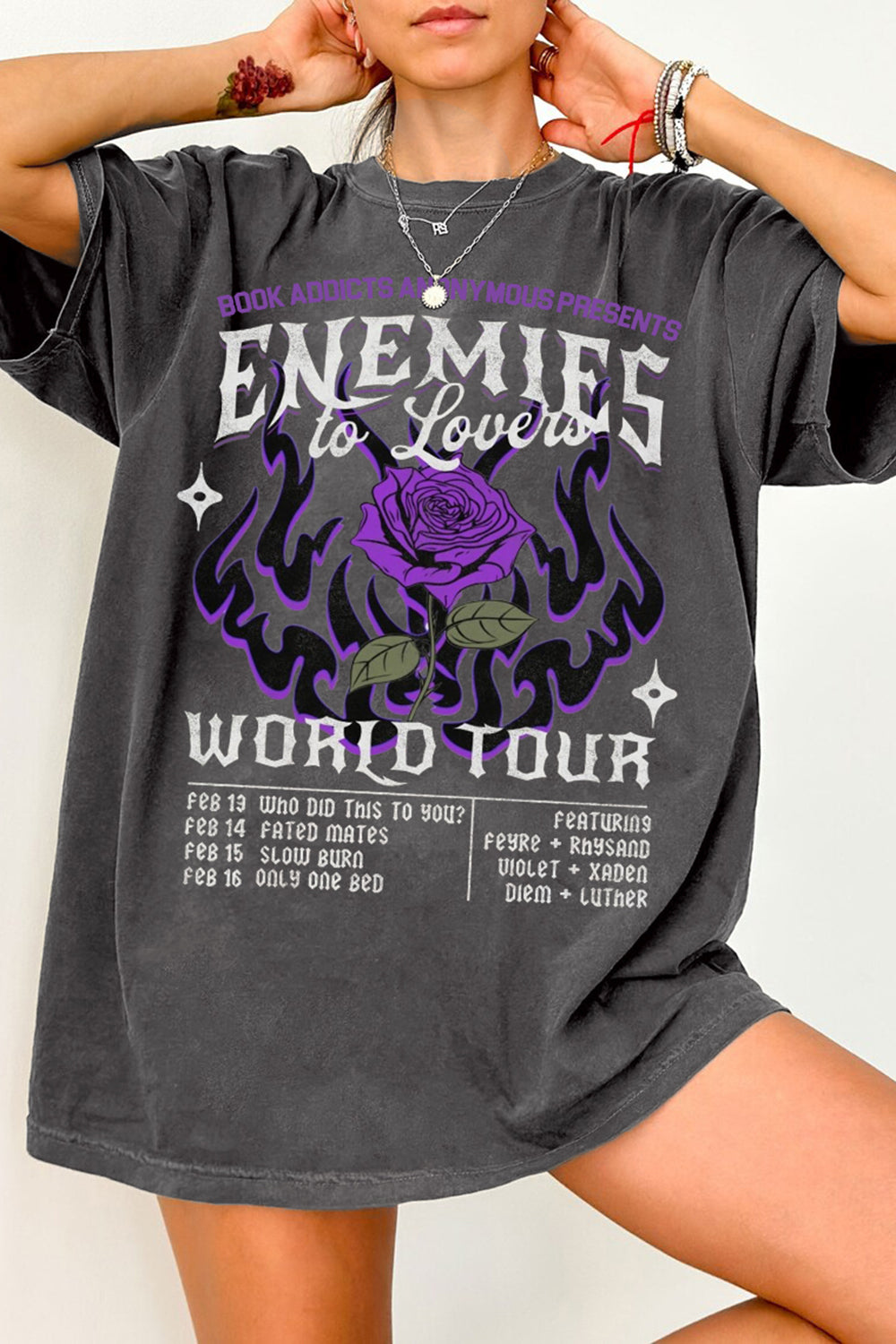 New Enemies To Lovers Merch Bookish Dark Romance Tee For Women