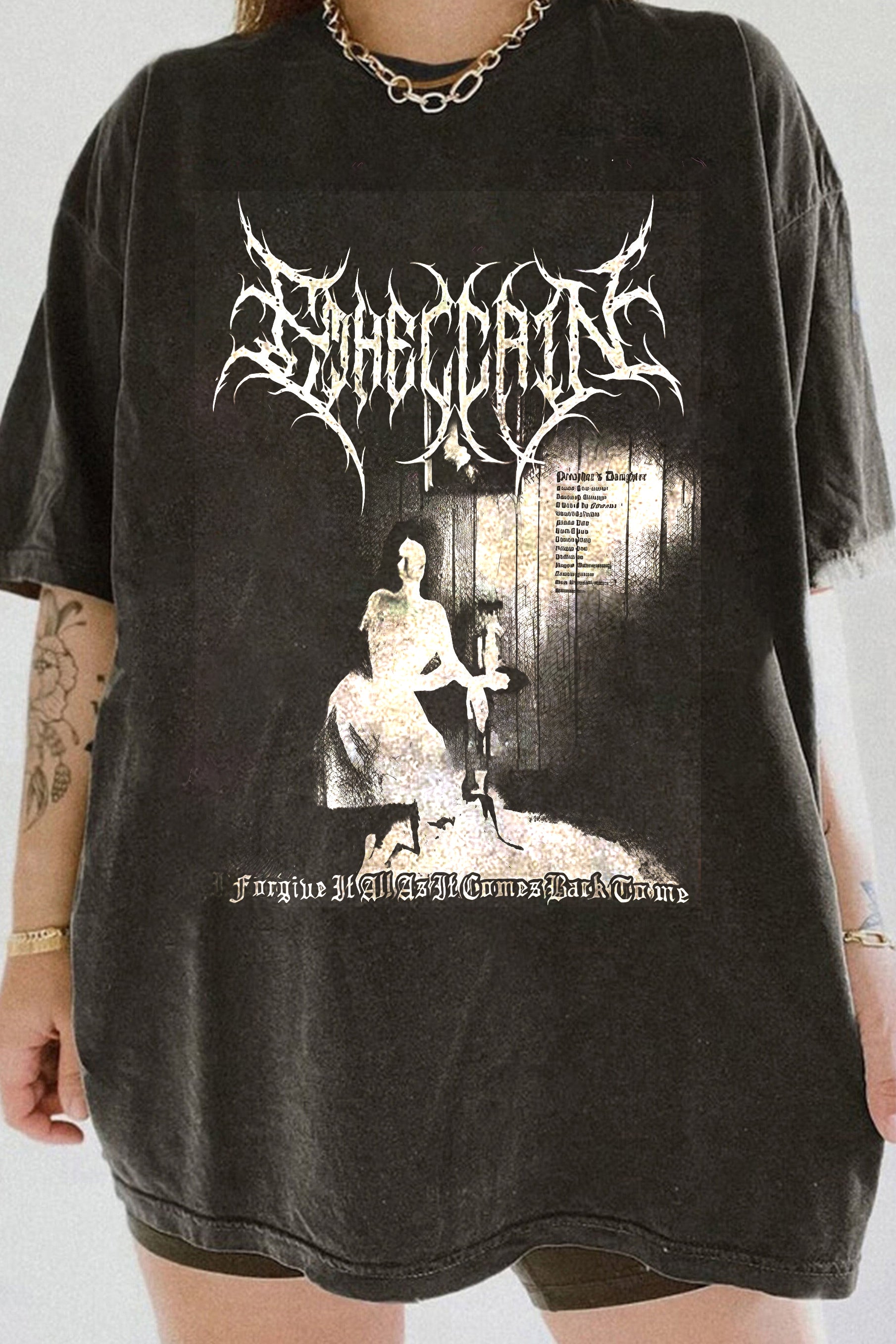 Ethel Cain Preacher's Daughter Black Metal Tee For Women