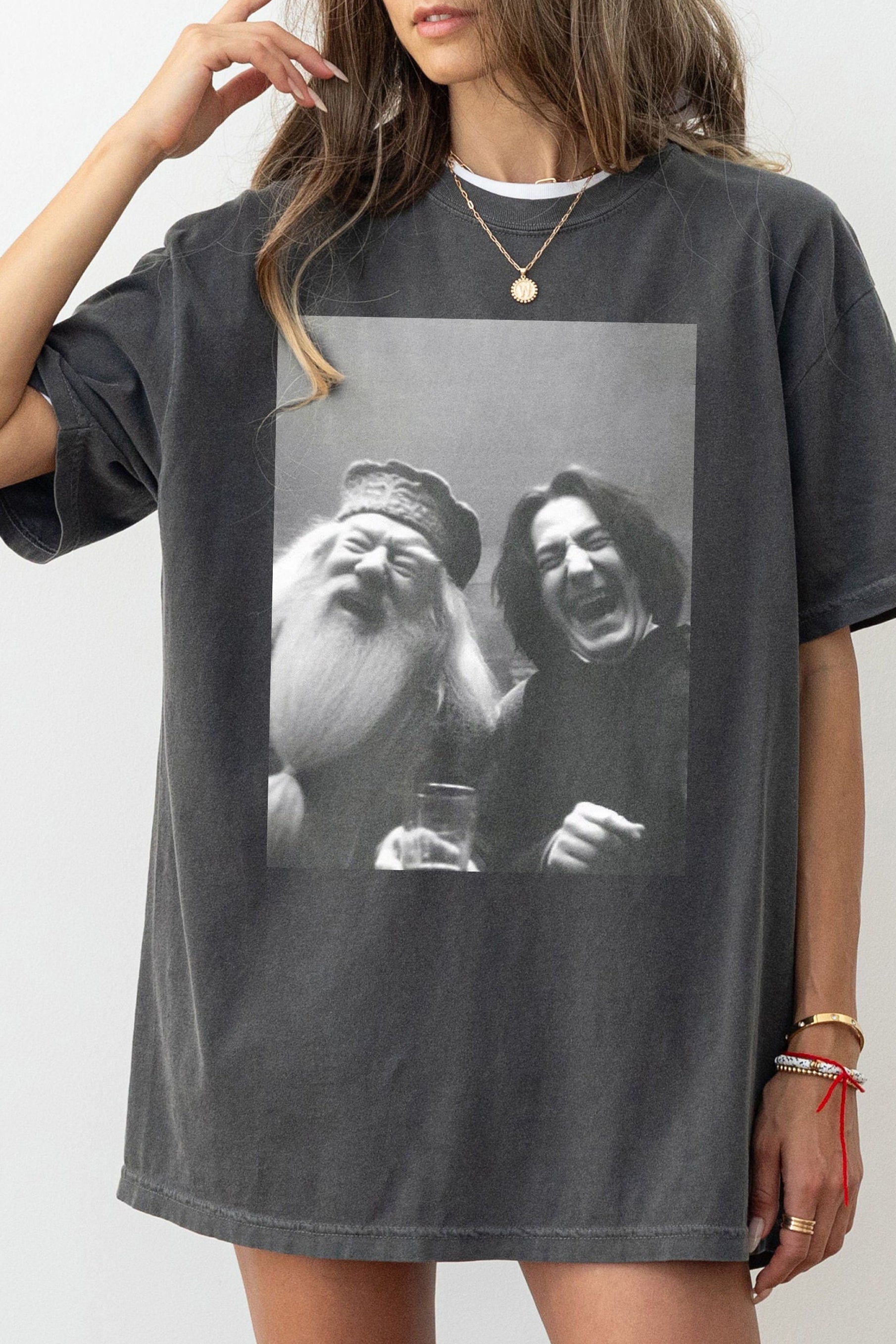 Epoch Essence Brews & Banter Dumbledore and Snape HP FANS Tee For Women
