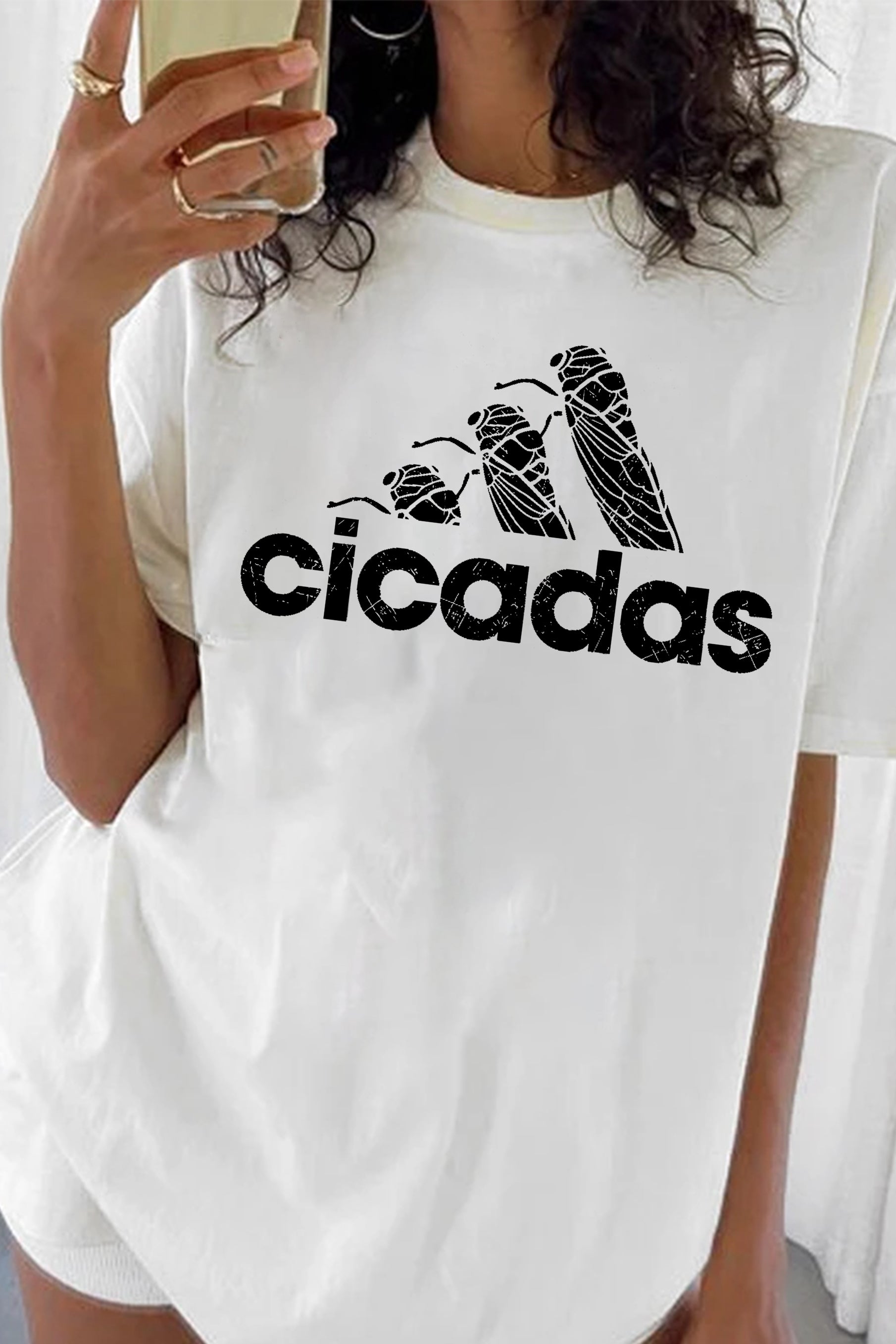 New Embrace the Buzz Get Trendy with Our Cicadas Tee For Women