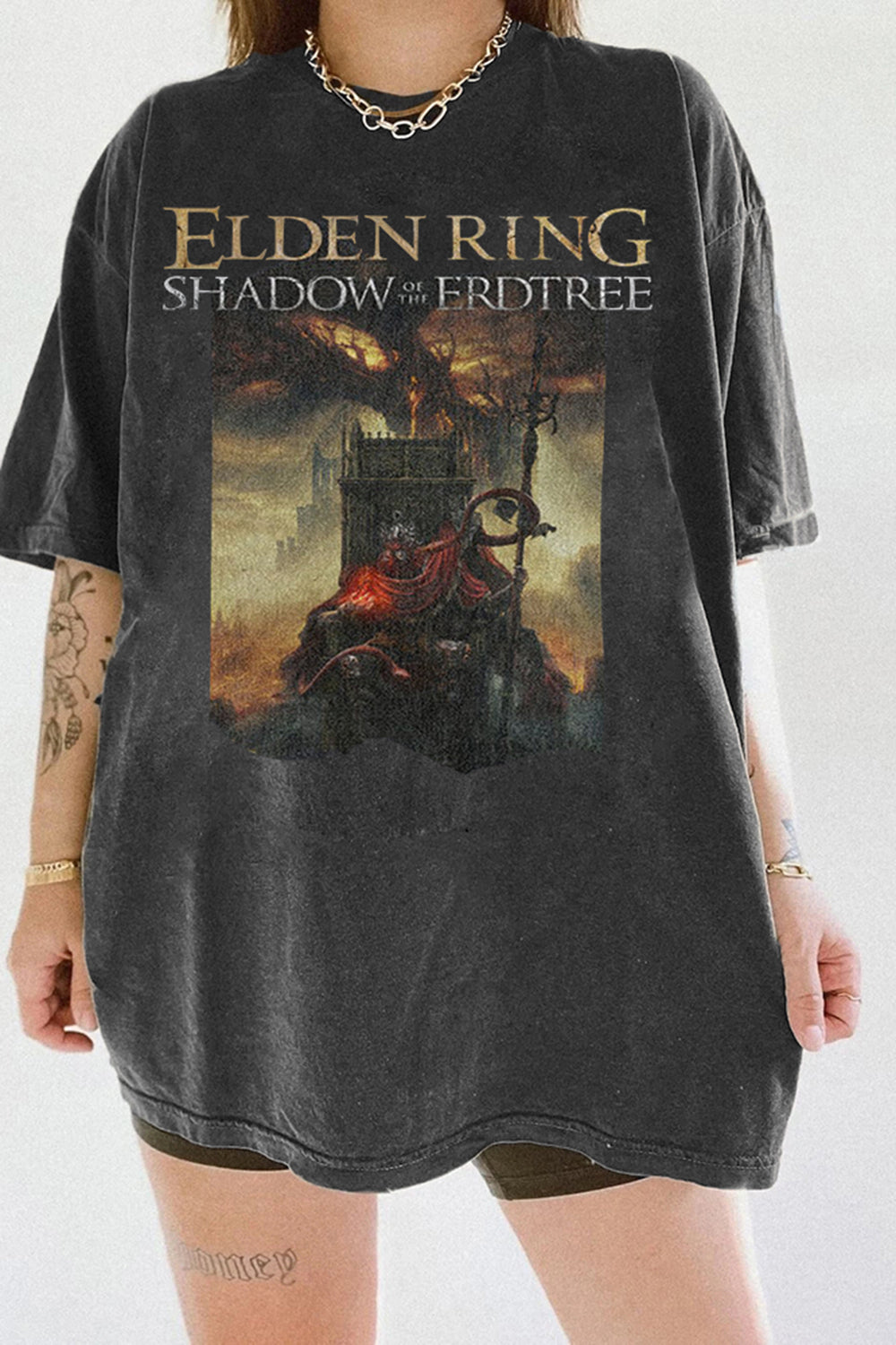 New Elden Ring Shadow of the Erdtree Vintage Tee For Women