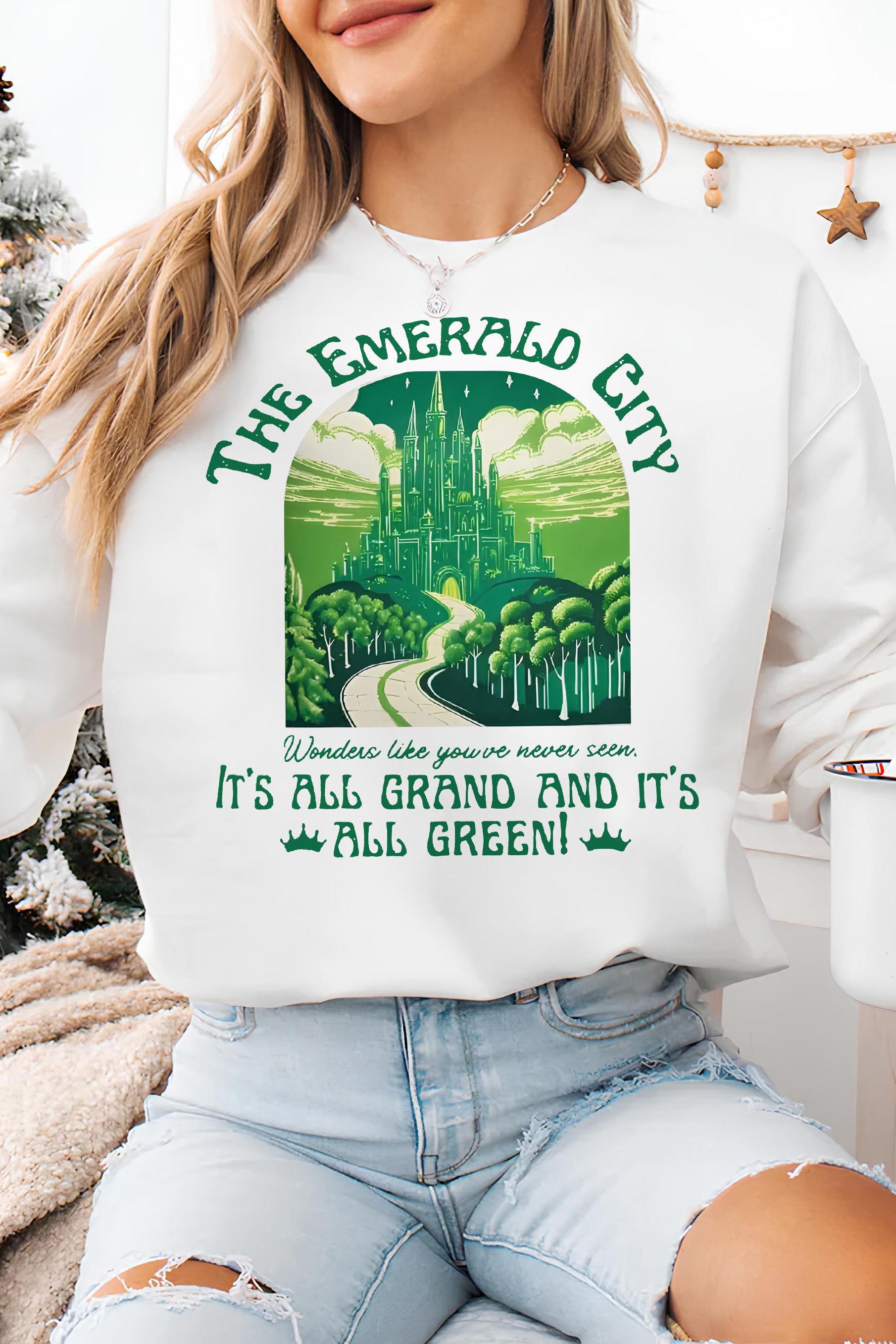 New Emerald City Wicked Fleece Sweatshirt For Women