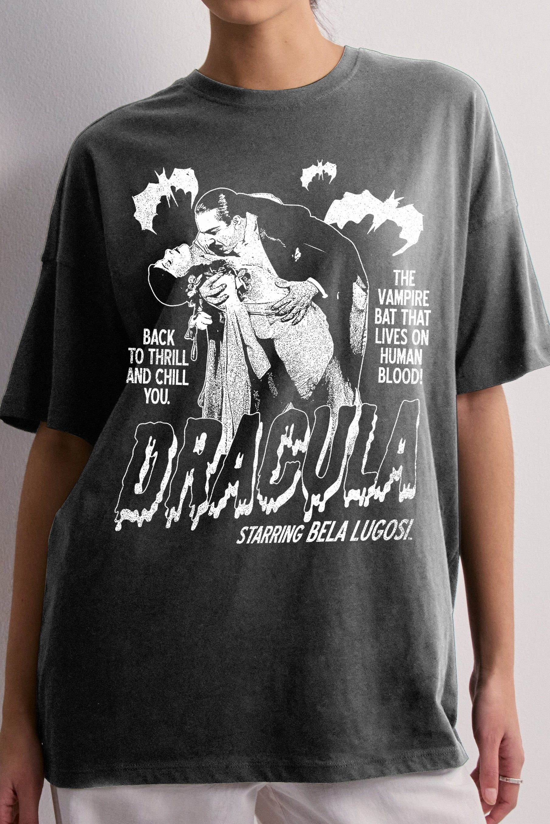 New DRACULA T-Shirt Bela Lugosi Vampire Vintage Graphic Tee FOR WOMEN