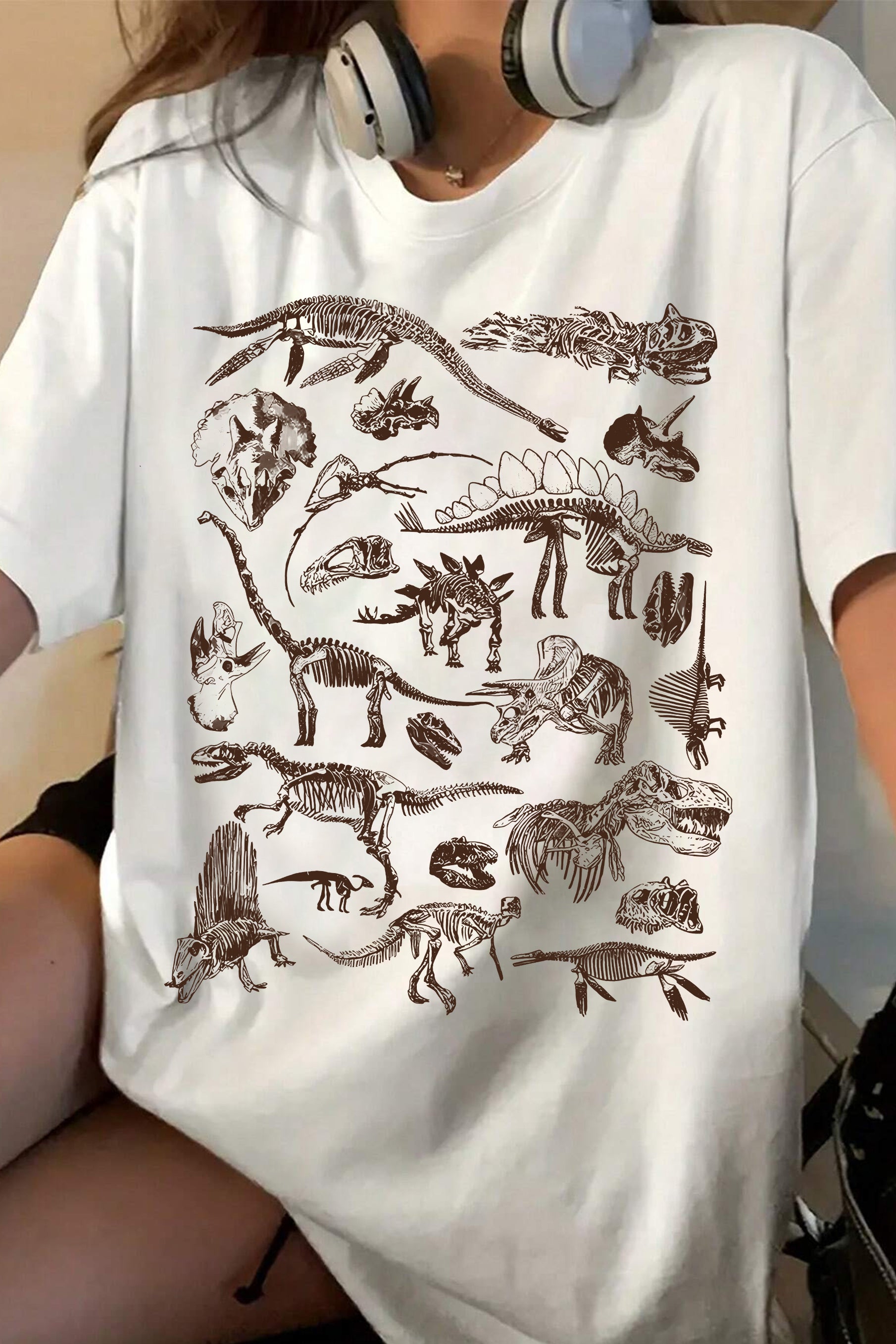 New Dinosaur Skeleton Tee For Women