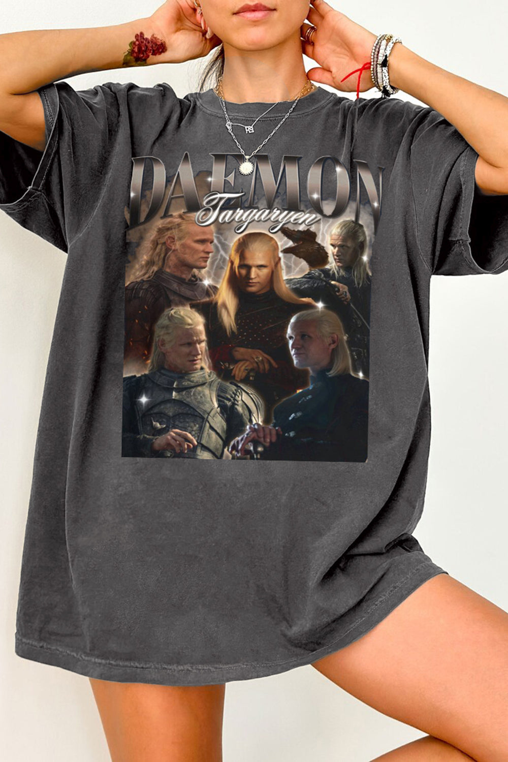 New Daemon Targaryen Retro House of the Dragon Tee For Women