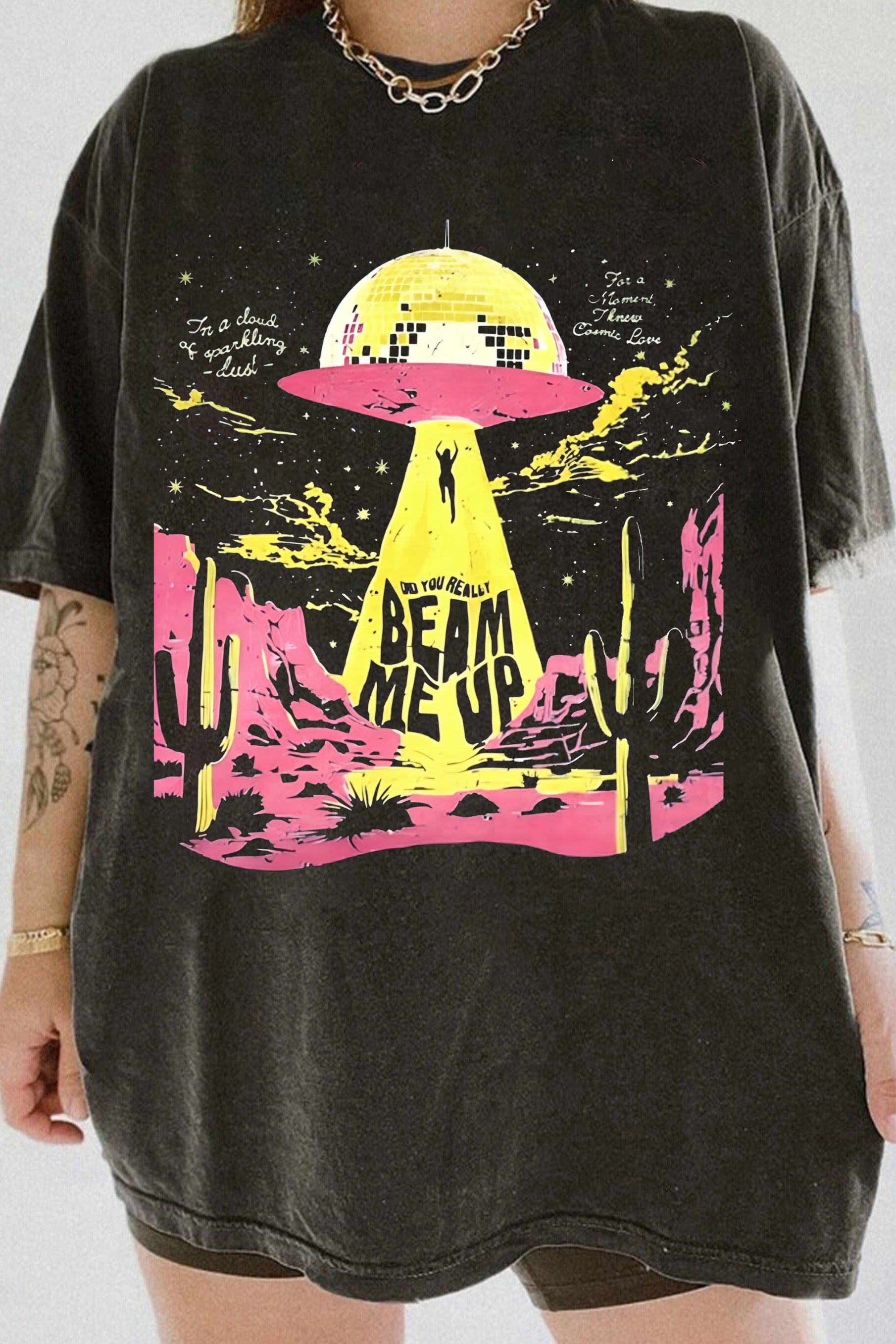 New Did You Really Beam Me Up, Down Bad Tee For Women